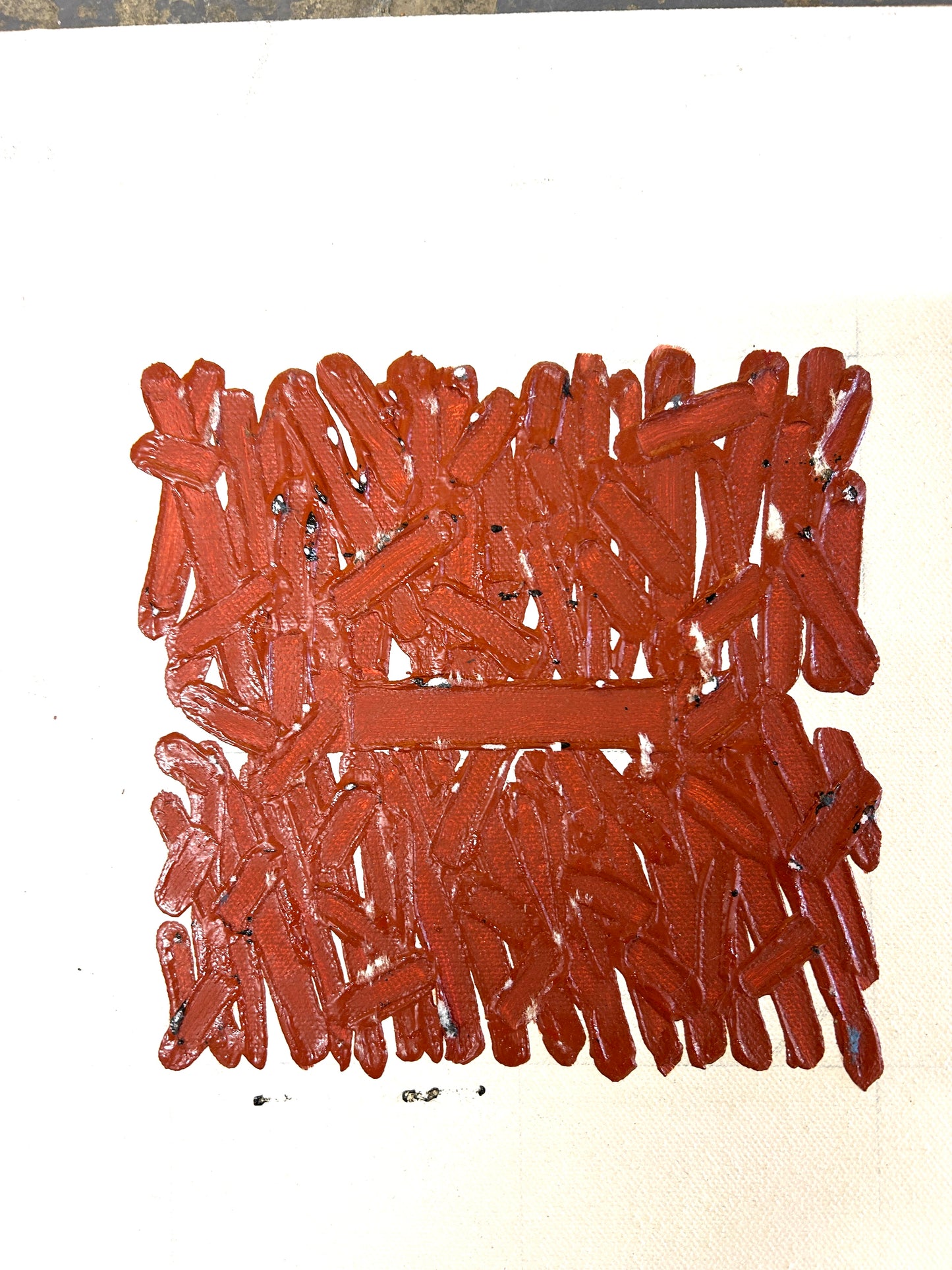 Abstract in Burnt Sienna, Artist Unknown