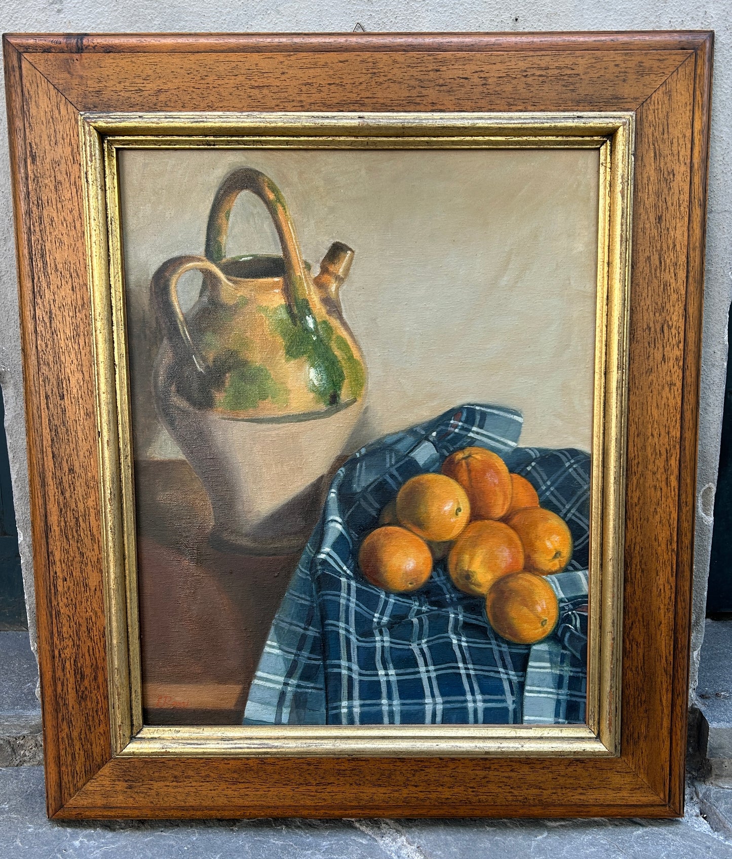 Still Life with Oranges Mid Century by Rossi