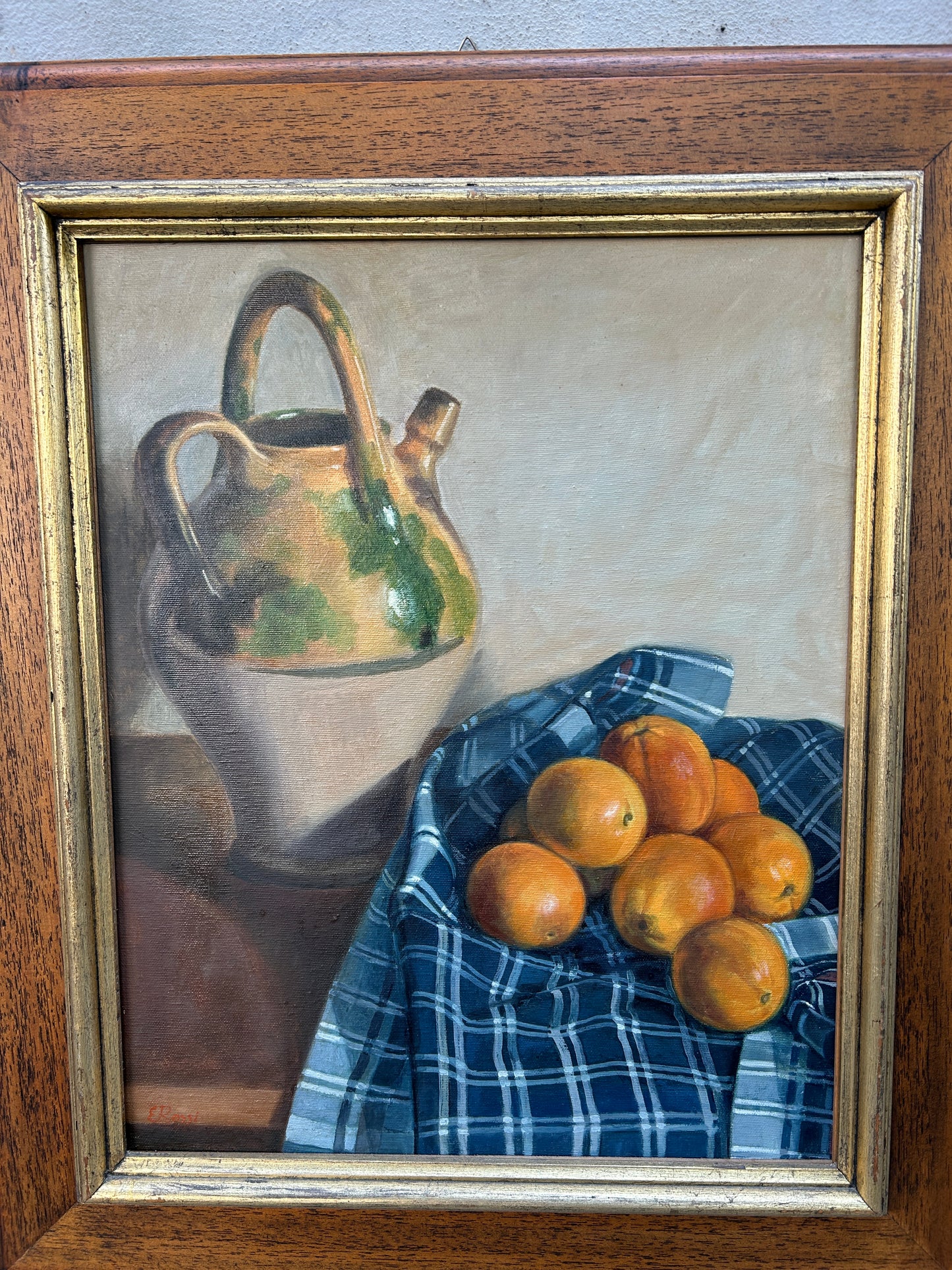 Still Life with Oranges Mid Century by Rossi