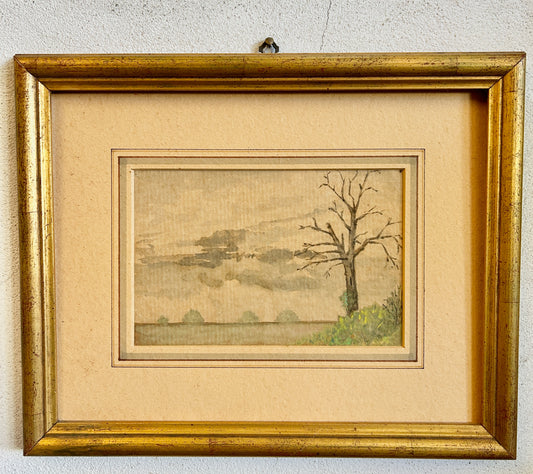 Early 20th Century Landscape Watercolour 1912