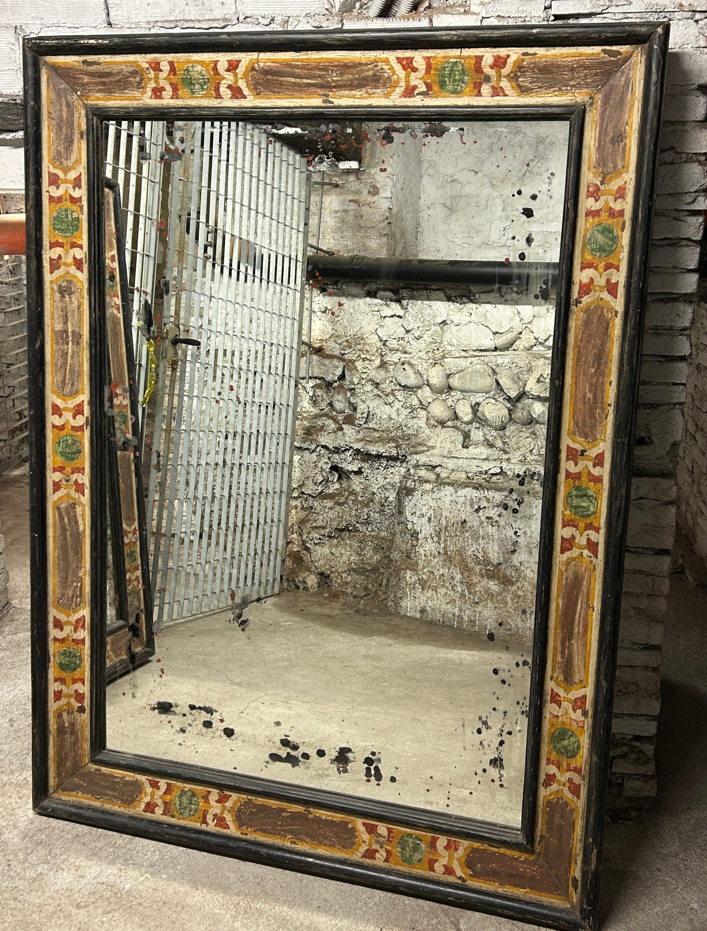 Antique Italian Empire Period (early 19th Century) Carved Wood Casetta Frame Mirrors