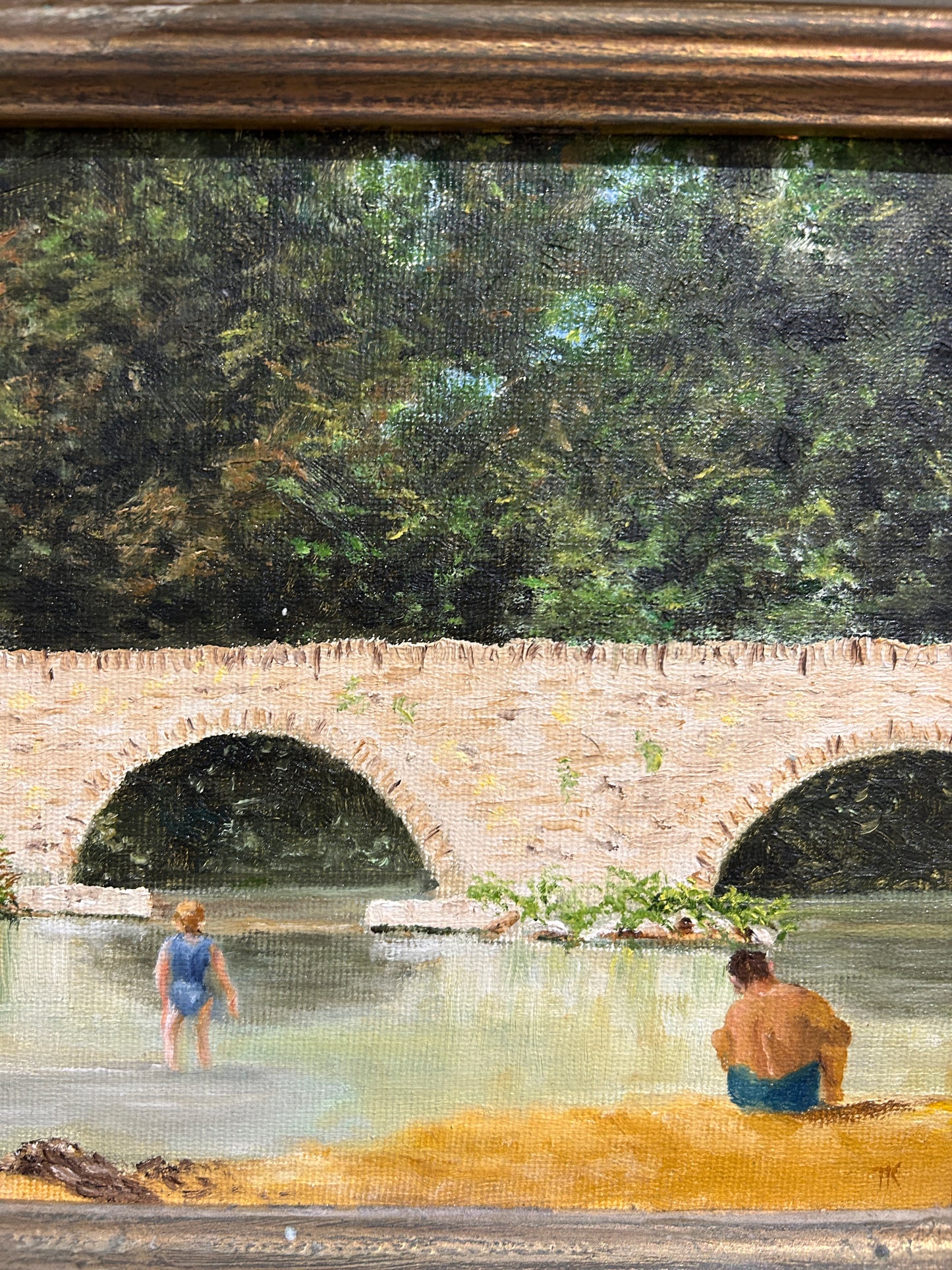 The Bridge at Le Saillant by Tom Kirkwood