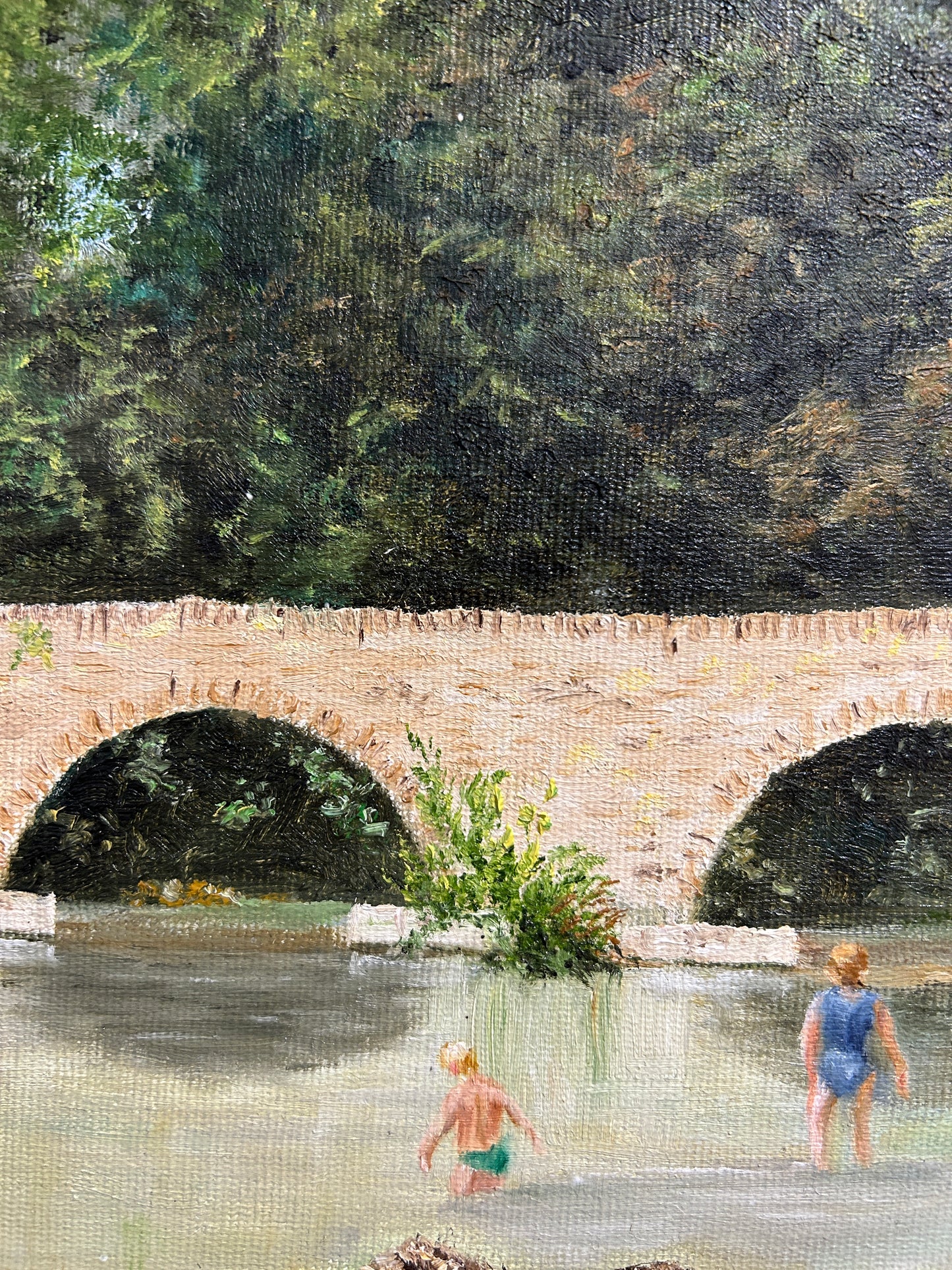 The Bridge at Le Saillant by Tom Kirkwood