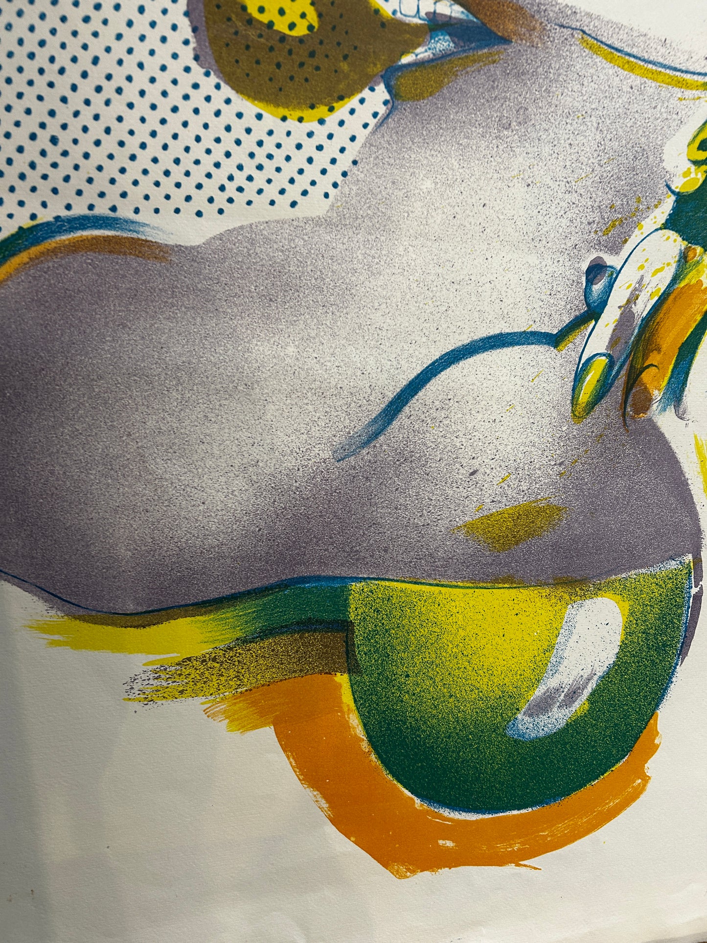 SURREALIST SIGNED  LITHOGRAPH/SCREEN PRINT  MICHEAL ROSCHLAU B.1942 GERMAN