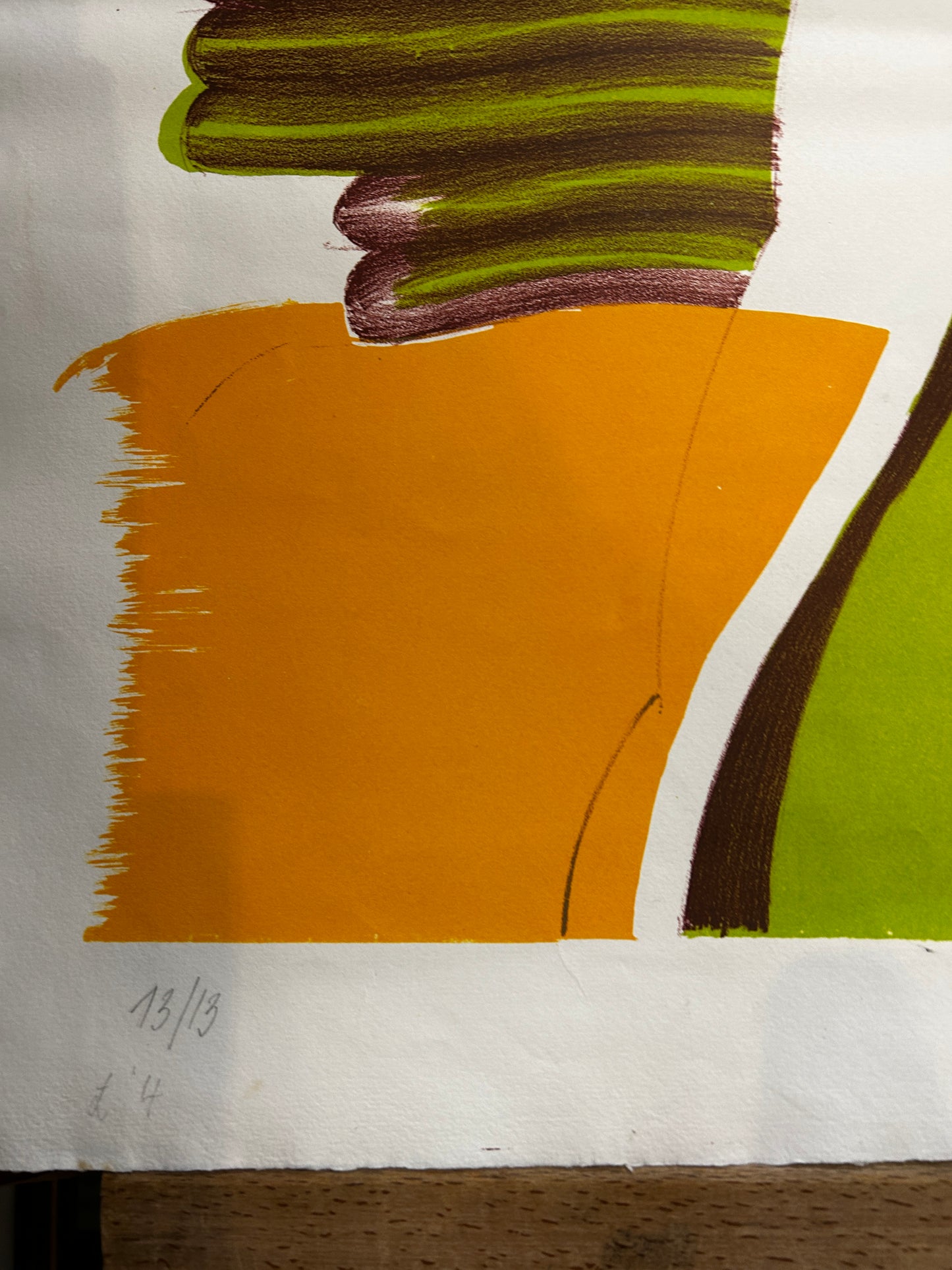 SURREALIST SIGNED  LITHOGRAPH/SCREEN PRINT  MICHEAL ROSCHLAU B.1942 GERMAN