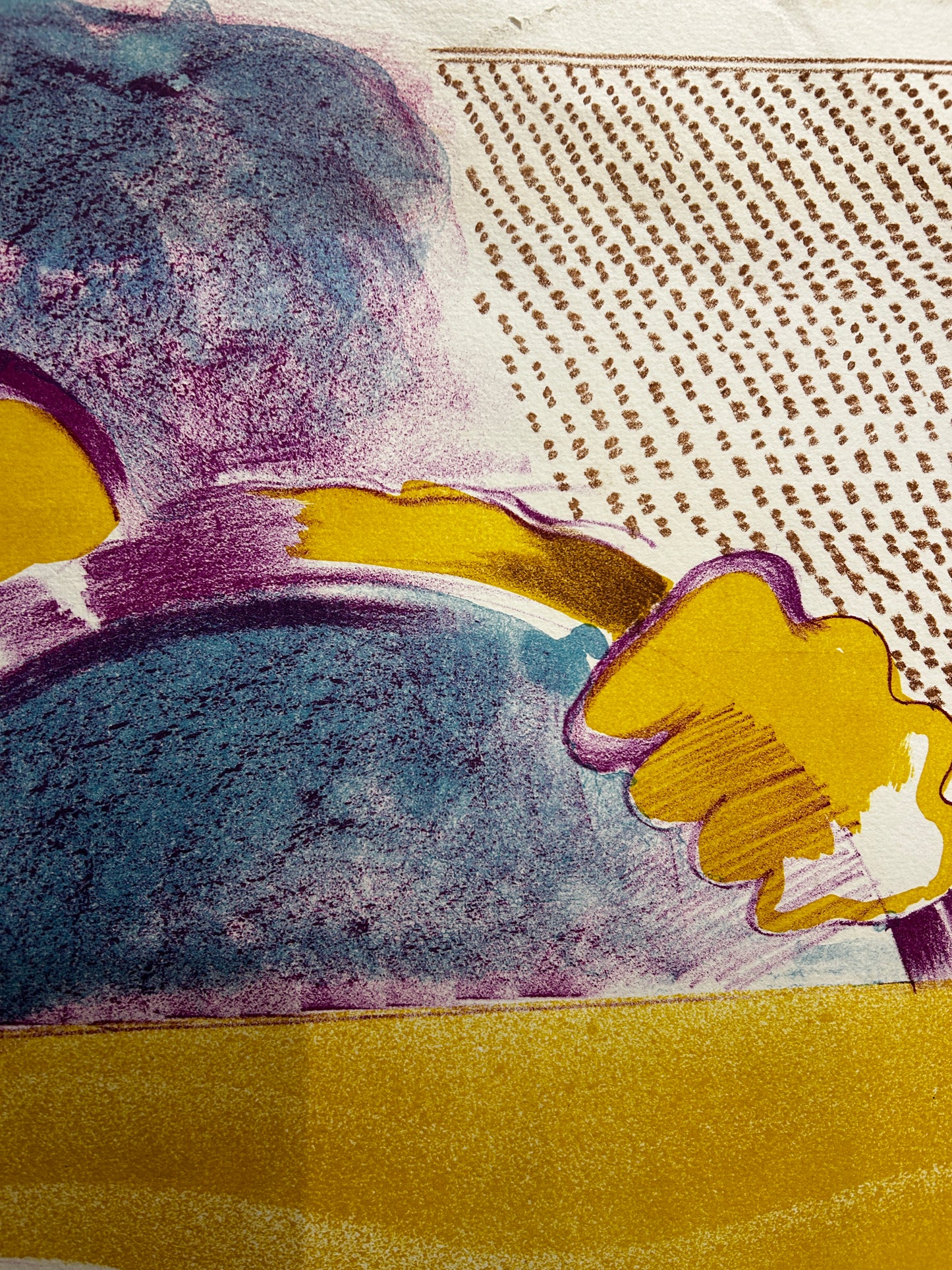 SURREALIST SIGNED  LITHOGRAPH/SCREEN PRINT  MICHEAL ROSCHLAU B.1942 GERMAN