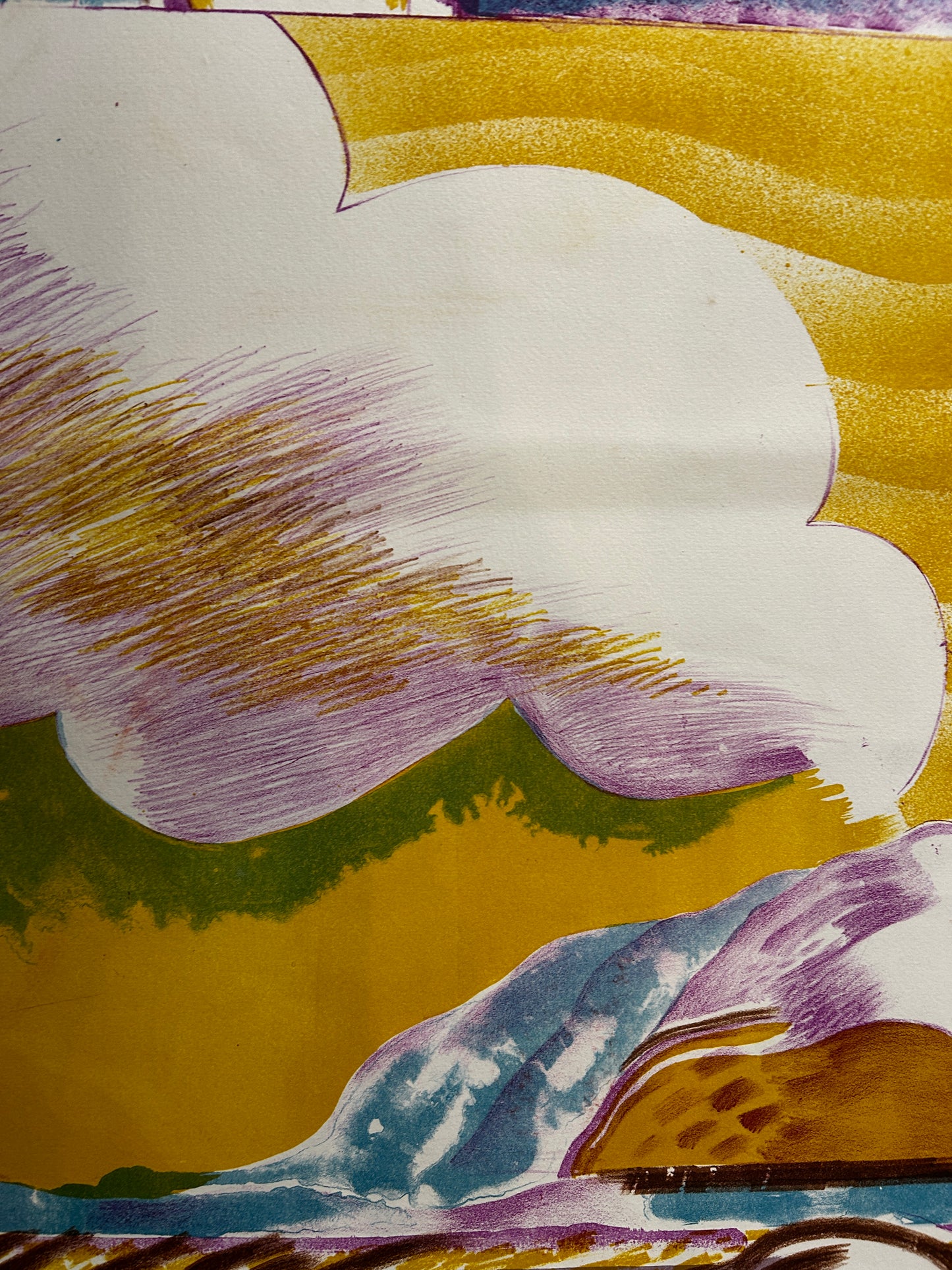 SURREALIST SIGNED  LITHOGRAPH/SCREEN PRINT  MICHEAL ROSCHLAU B.1942 GERMAN