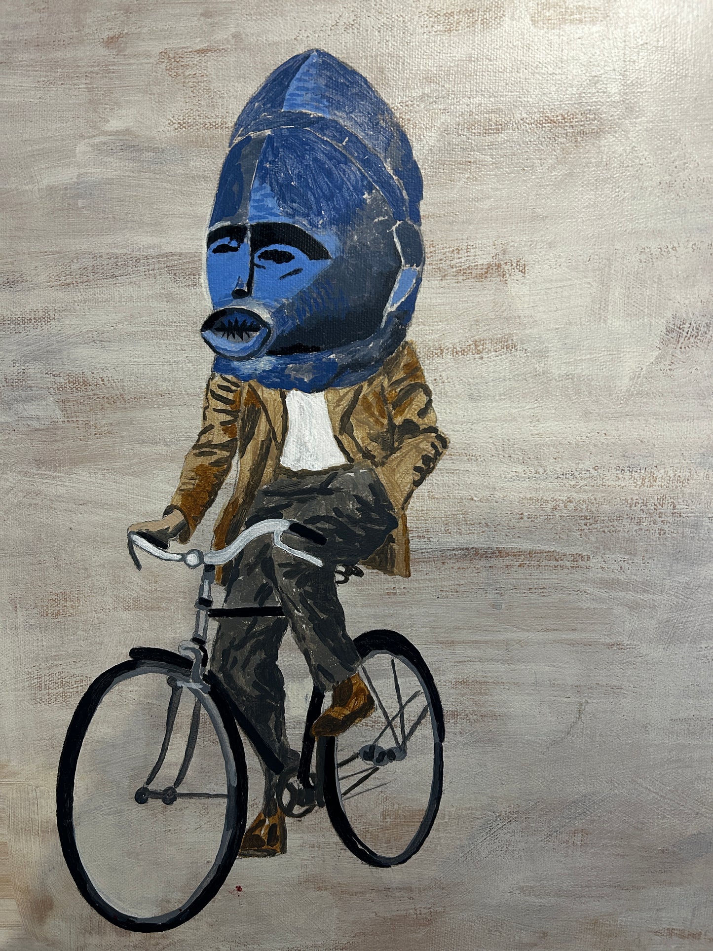 David Caines "Re Cycle" Oil on Canvas