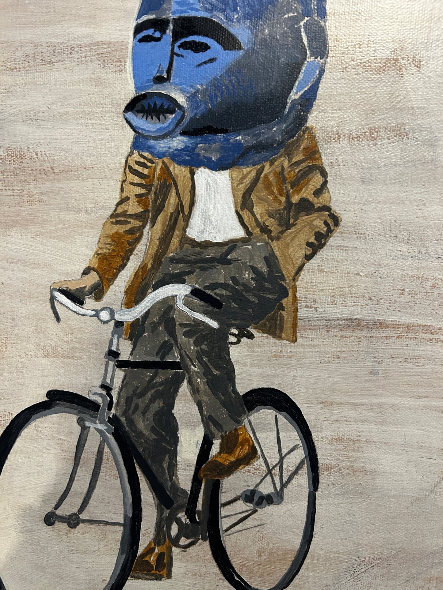 David Caines "Re Cycle" Oil on Canvas