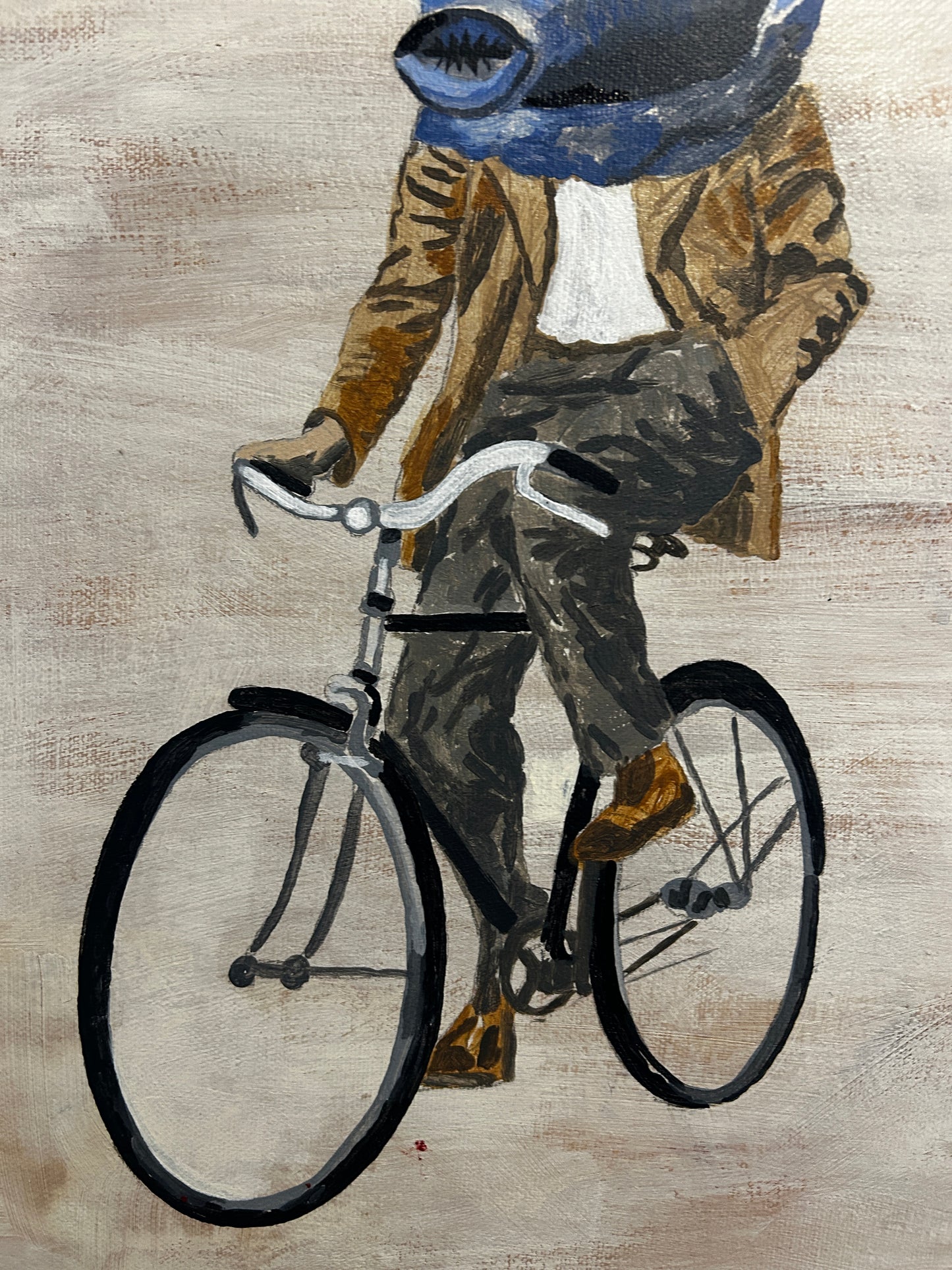 David Caines "Re Cycle" Oil on Canvas