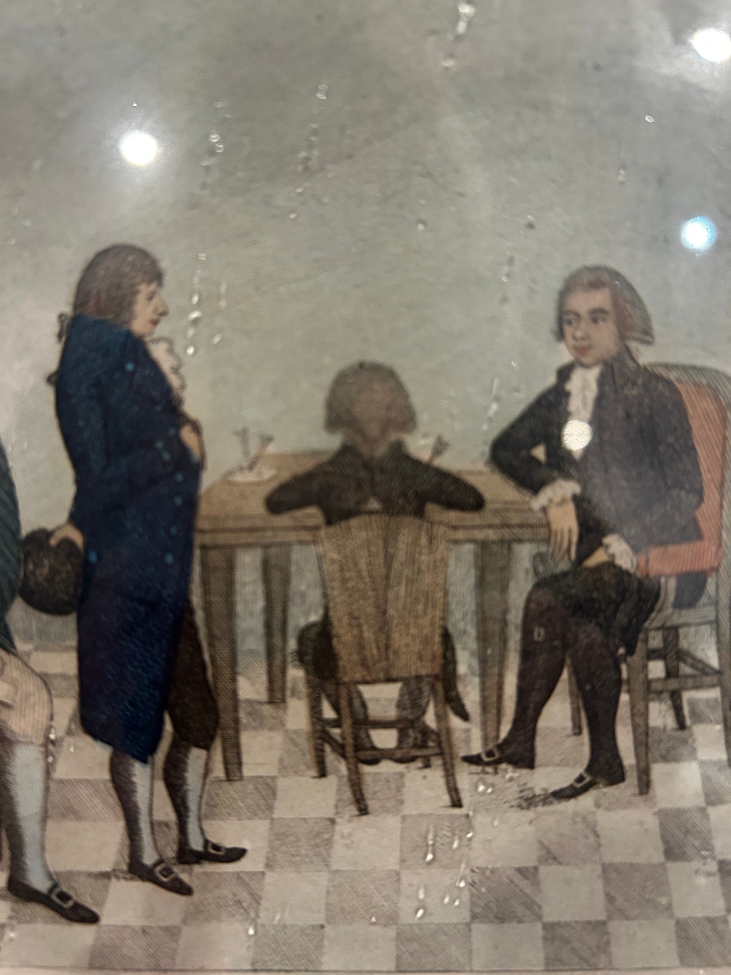 John Kay (1742-1826) "Examination" Georgian Print in a Maple frame