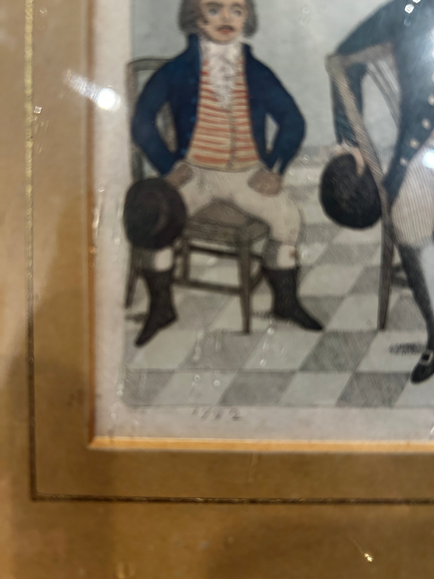 John Kay (1742-1826) "Examination" Georgian Print in a Maple frame