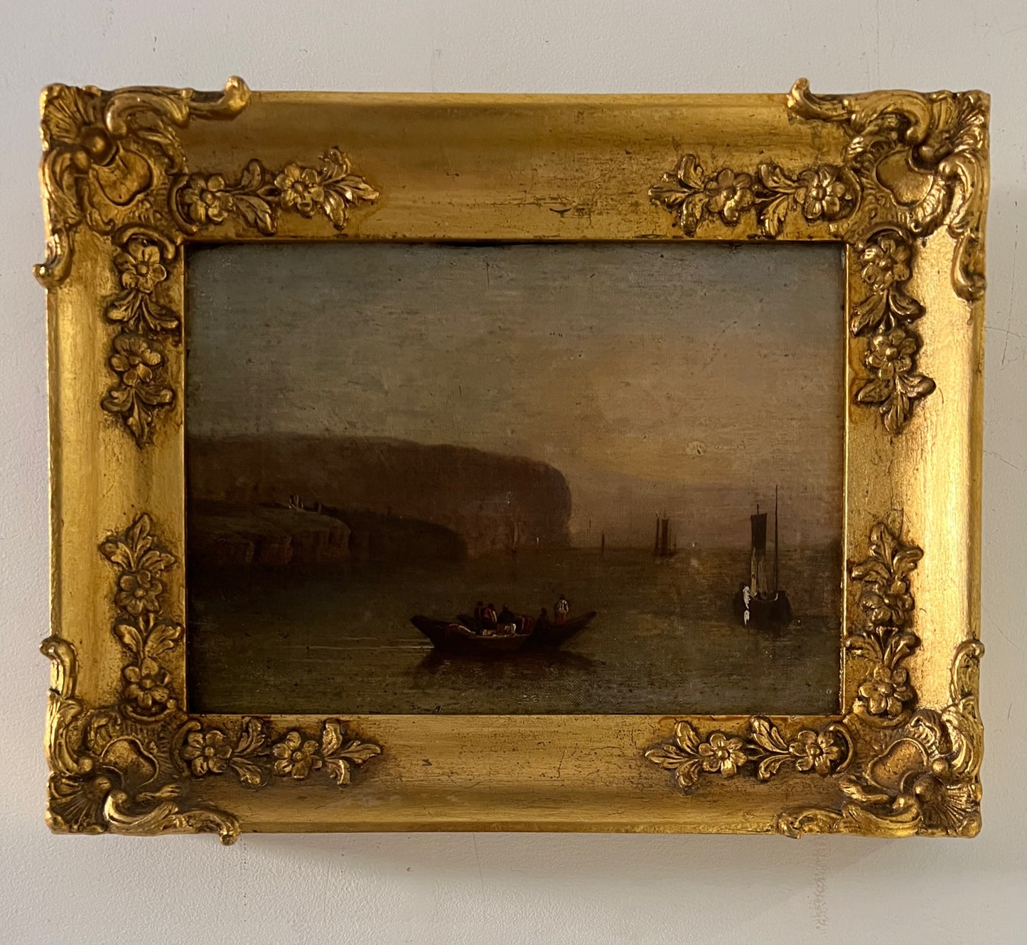 Early 19th Century Oil on canvas (laid on panel) Seascape. Very Turneresque