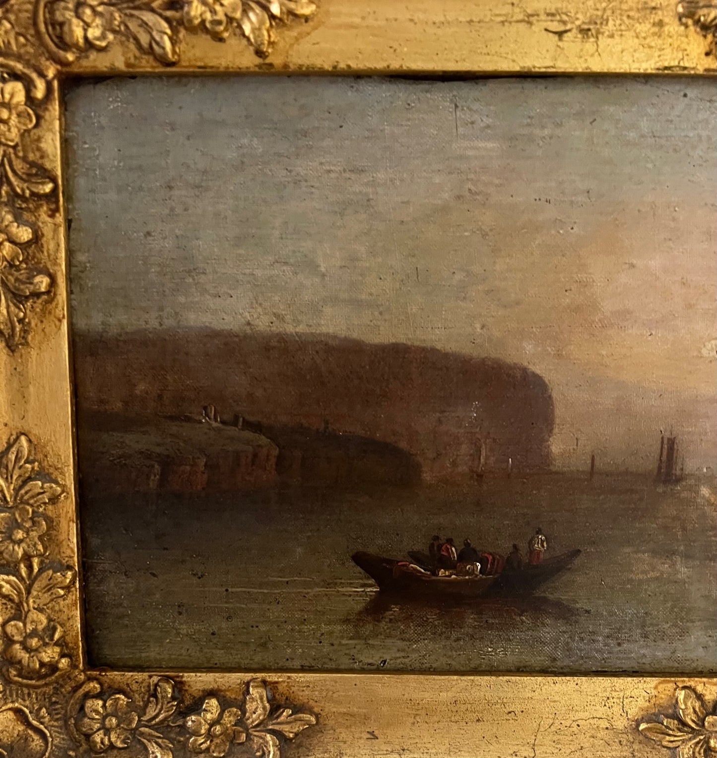Early 19th Century Oil on canvas (laid on panel) Seascape. Very Turneresque