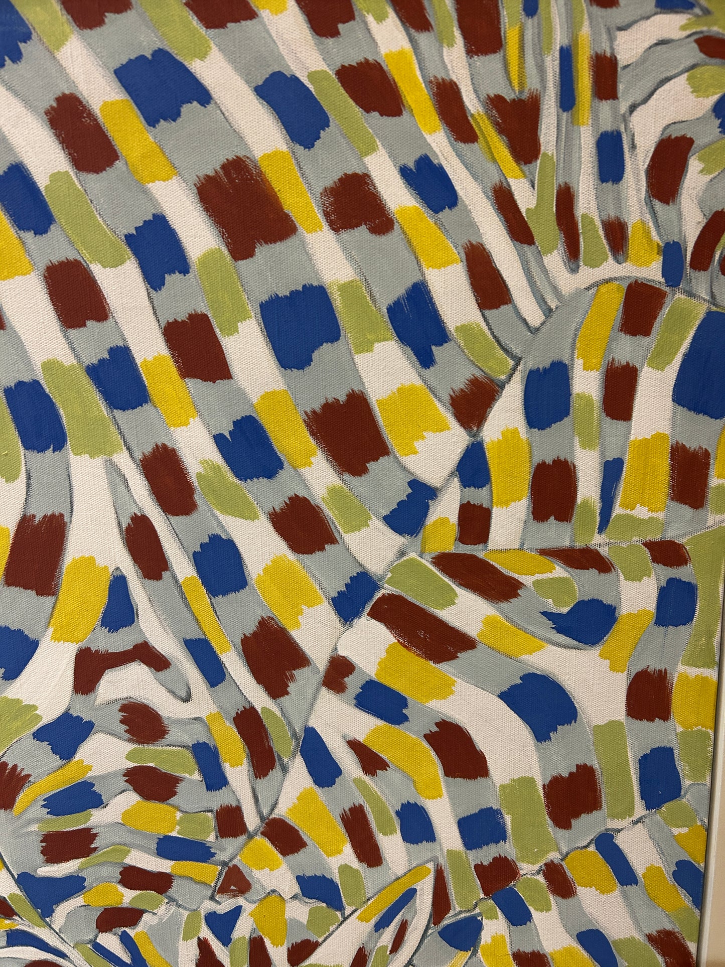 large Abstract Oil on Canvas by Muhadin Kishev 1939-2025