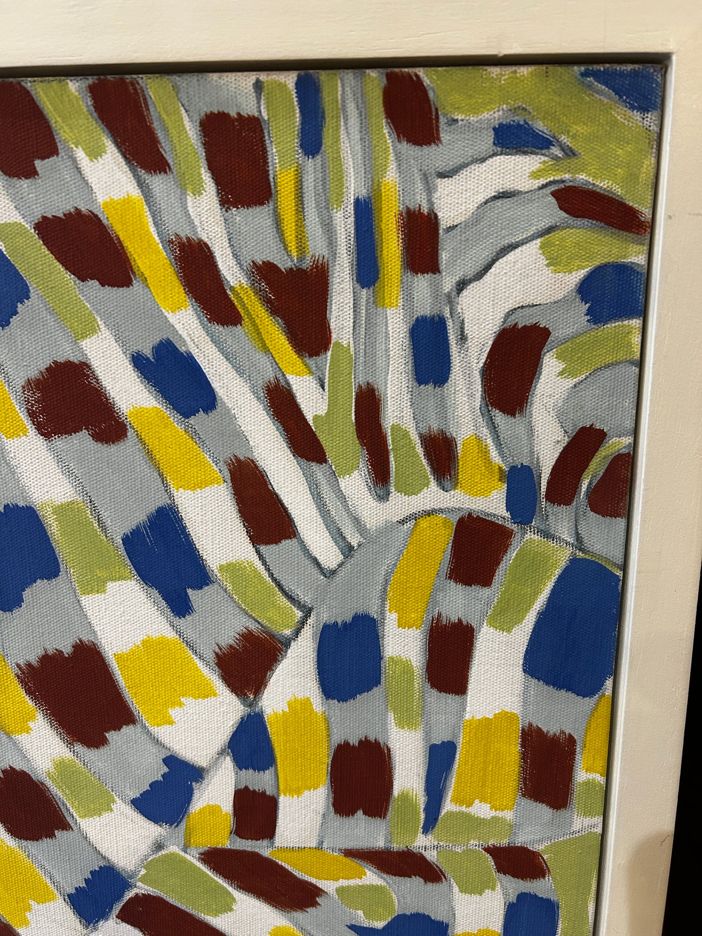 large Abstract Oil on Canvas by Muhadin Kishev 1939-2025
