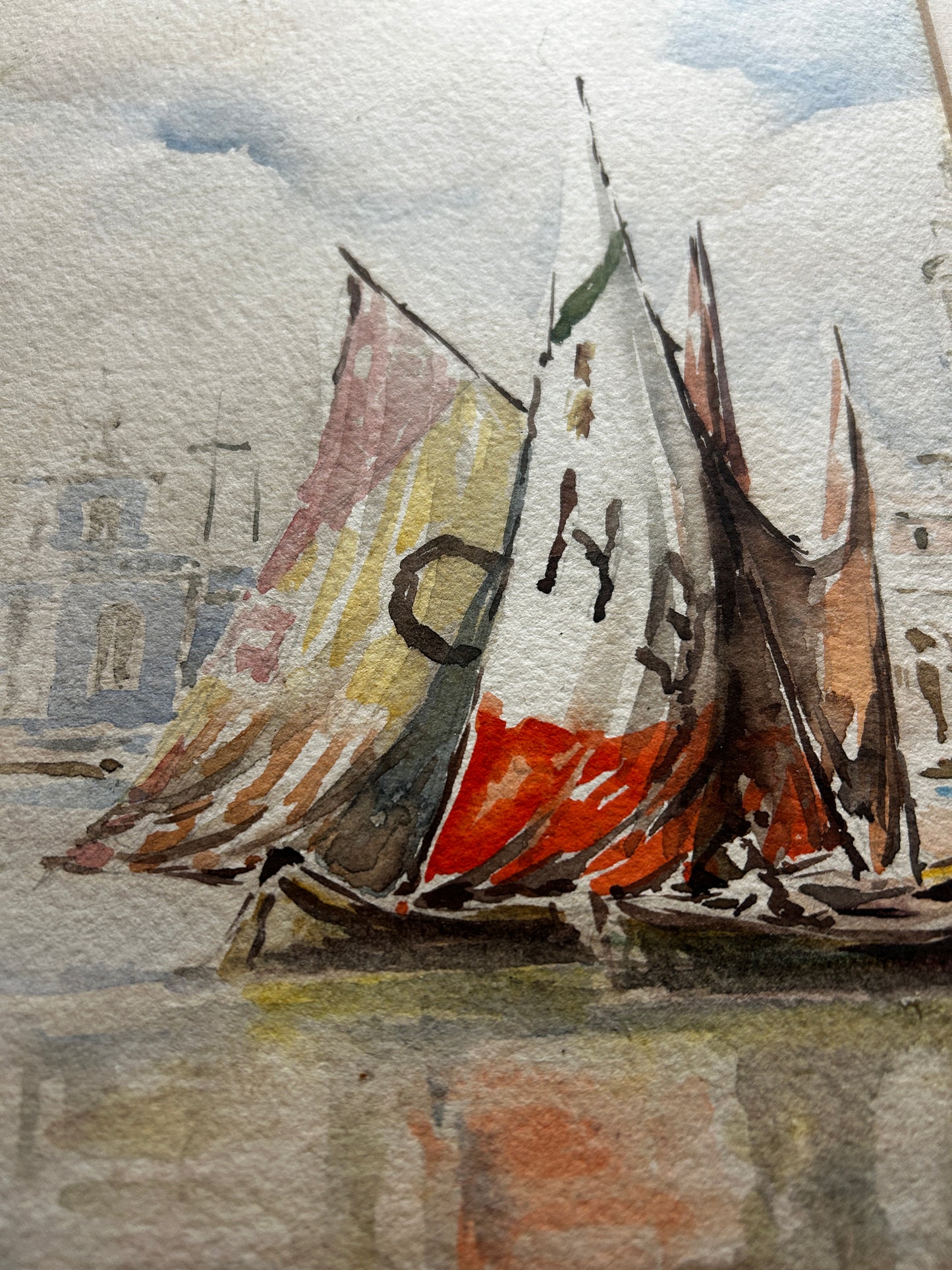 Louie Burrell(1873–1971) "Venice" Watercolour