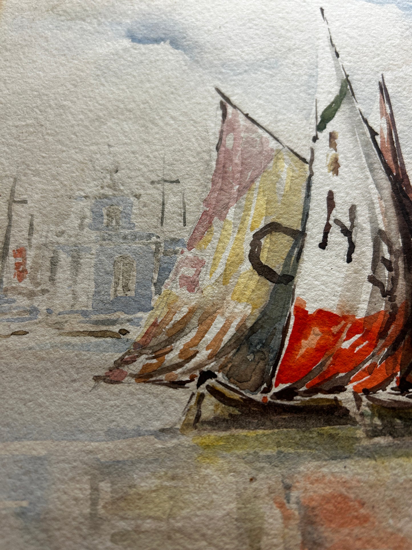 Louie Burrell(1873–1971) "Venice" Watercolour