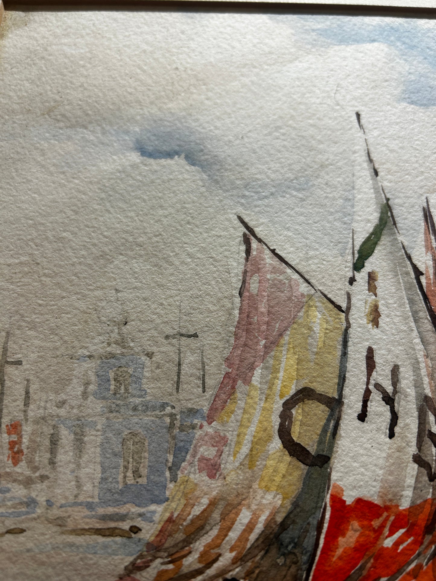 Louie Burrell(1873–1971) "Venice" Watercolour