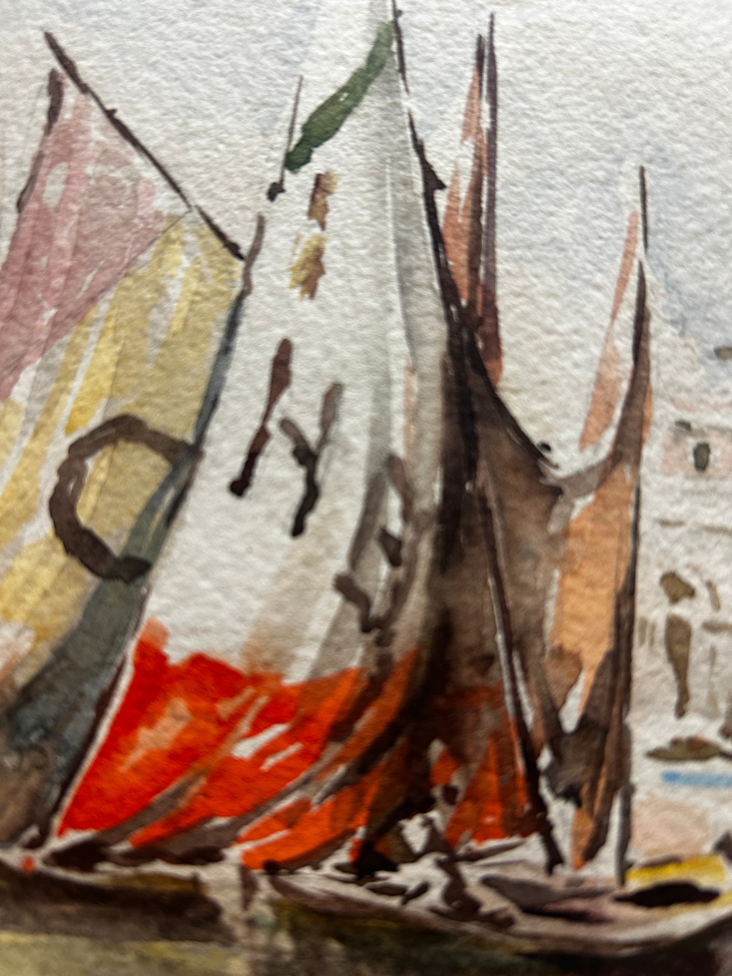 Louie Burrell(1873–1971) "Venice" Watercolour