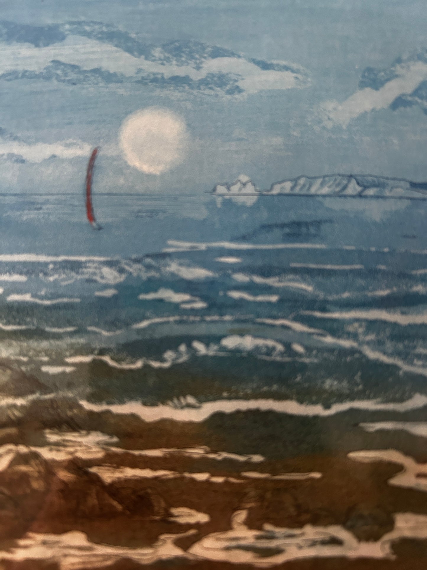 Moonlight Shore by Margaret E.L. Levinson Signed Etching