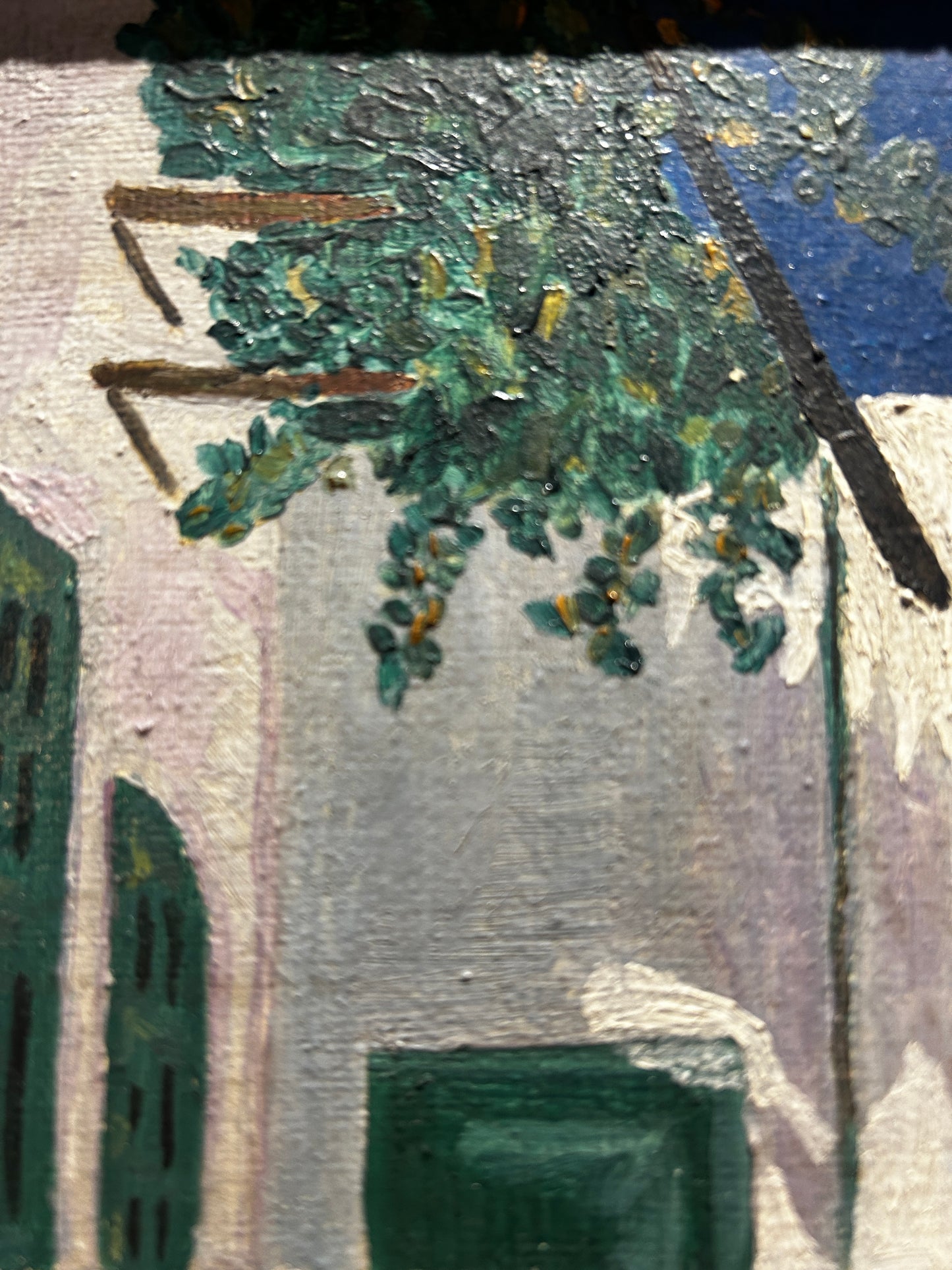 Mid century View of a White-Washed Greek Village