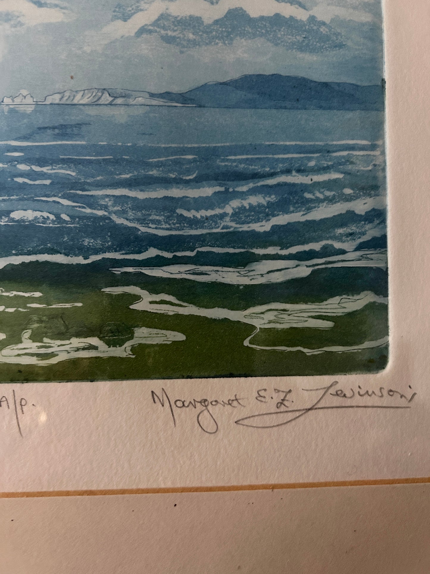 MARGARET E. L. LEVINSON Signed ETCHING