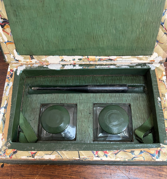 19th Century Concealed Ink Well