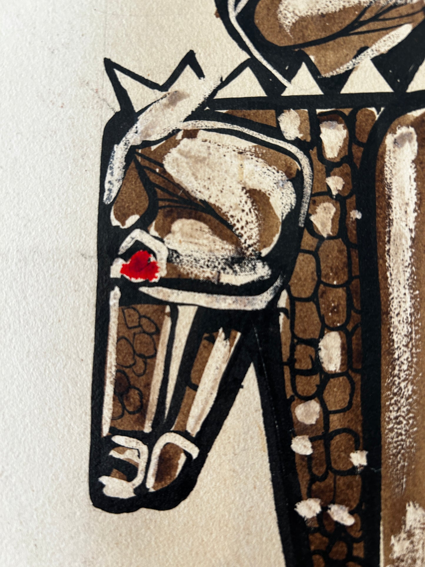 1950/60's Dada/Afro Cuban Image of Three Horses