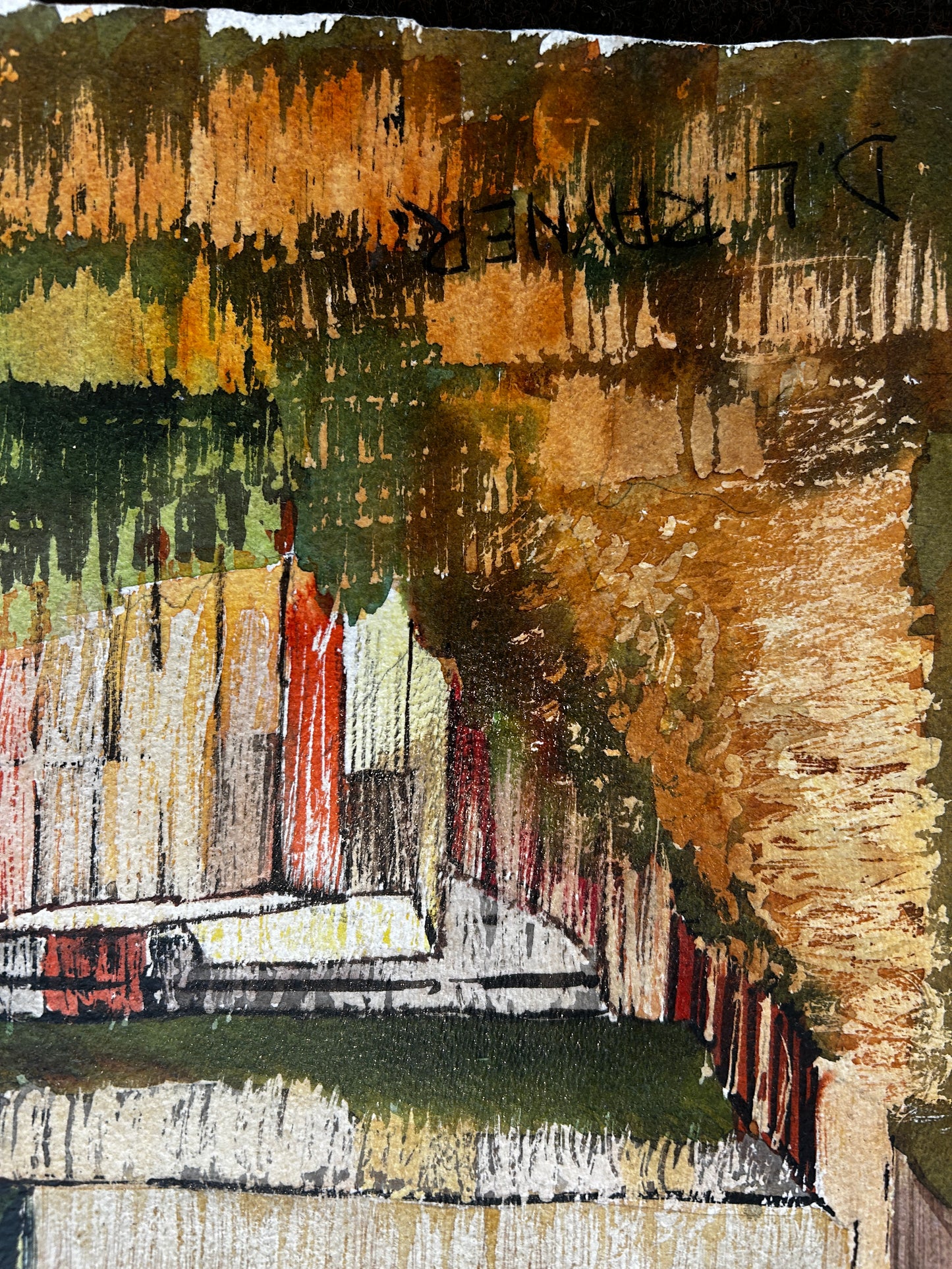 Buildings at Broken Hill By Desmond Rayner
