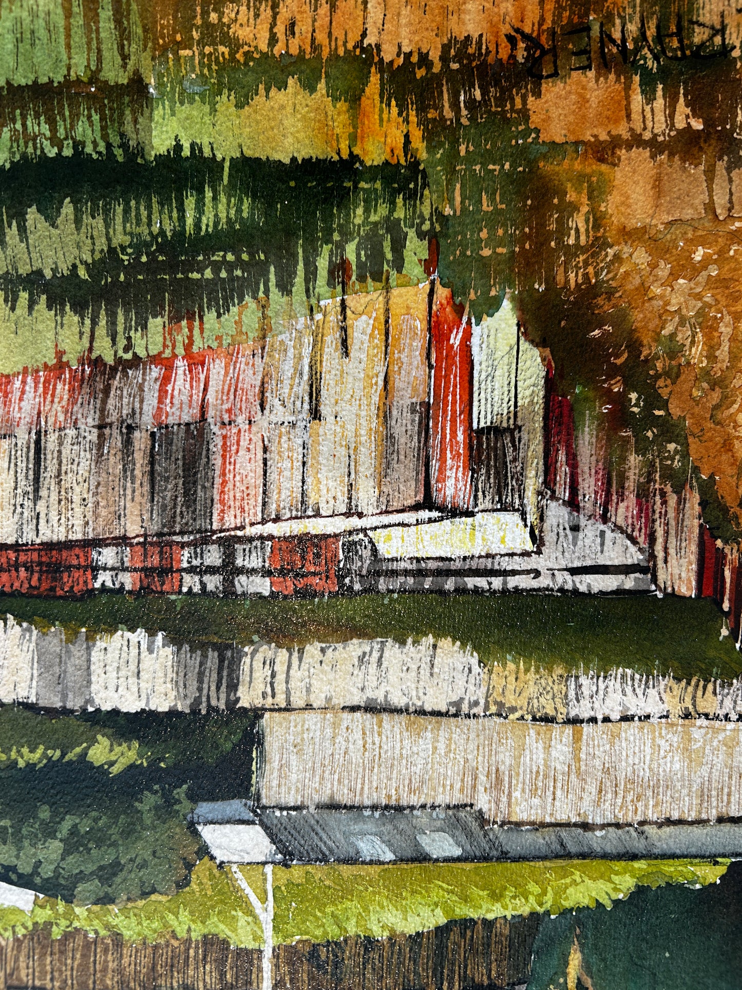 Buildings at Broken Hill By Desmond Rayner