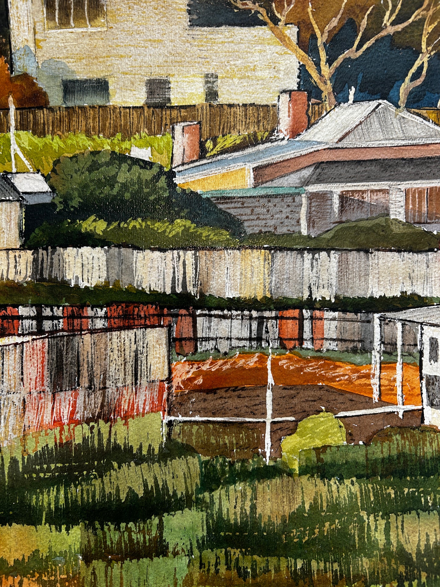 Buildings at Broken Hill By Desmond Rayner