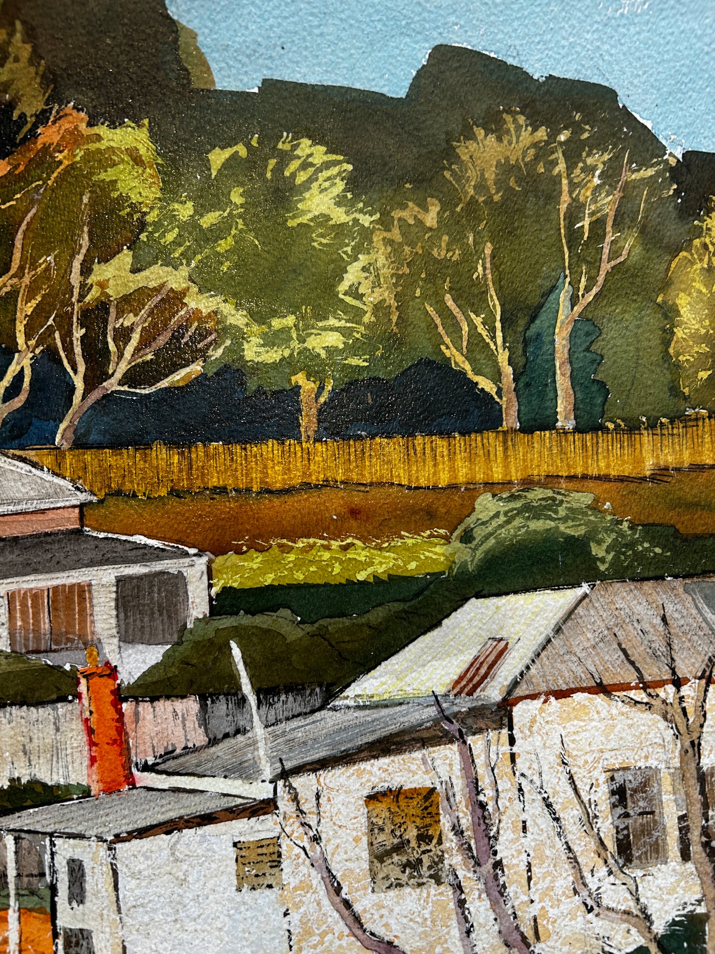 Buildings at Broken Hill By Desmond Rayner