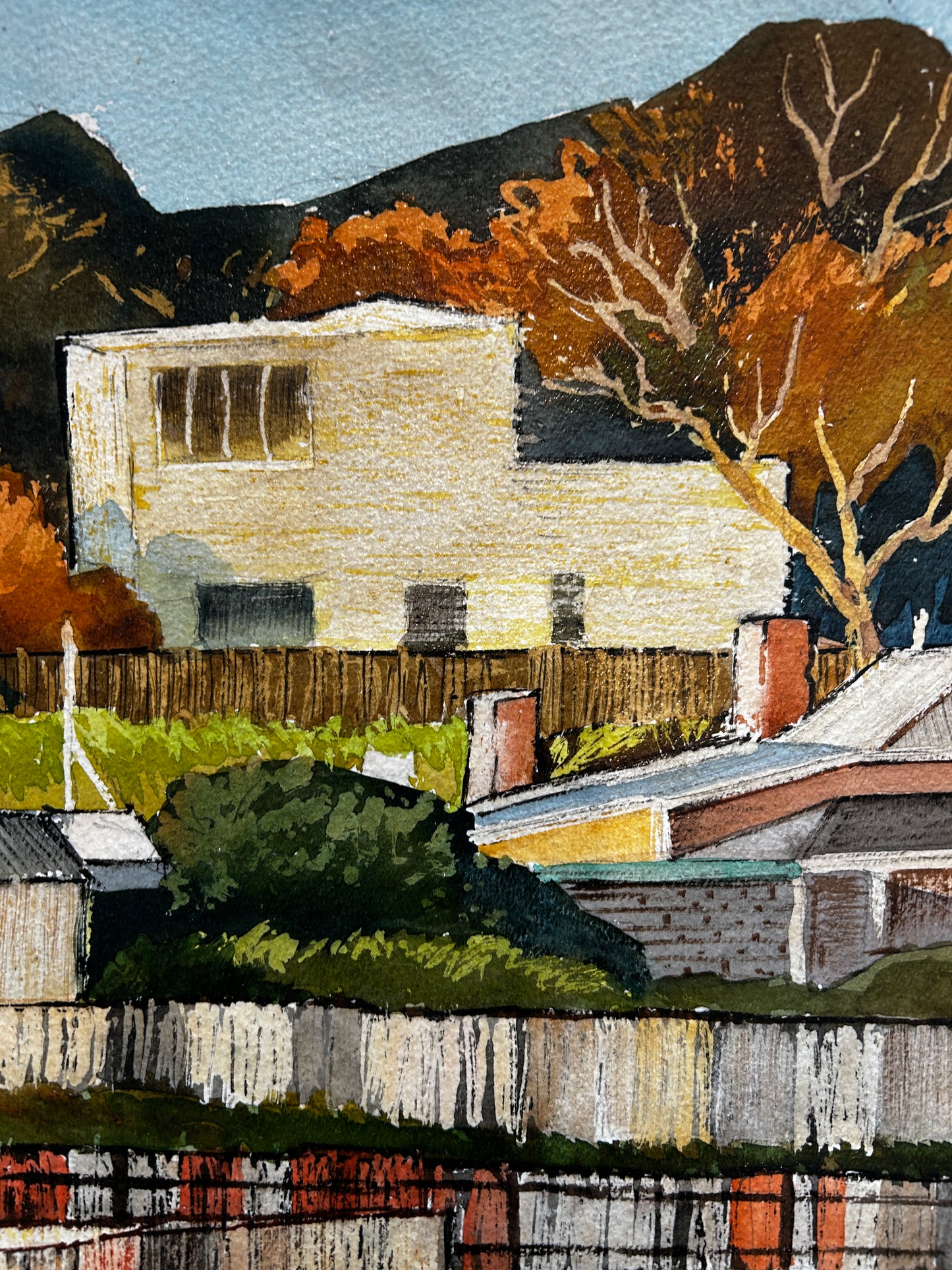 Buildings at Broken Hill By Desmond Rayner