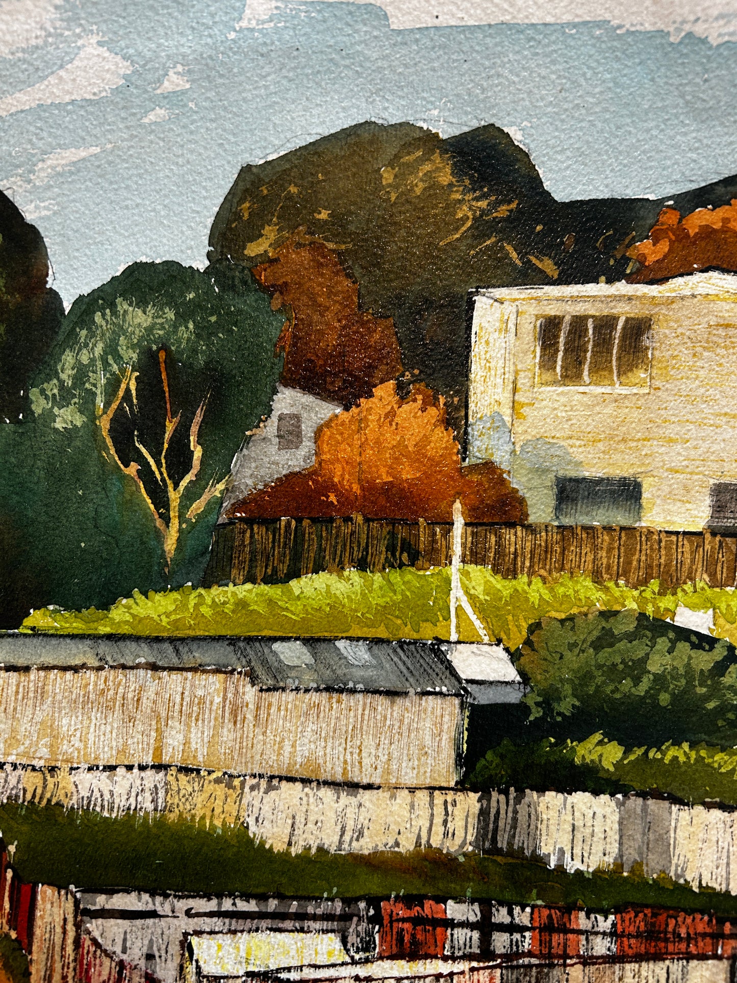 Buildings at Broken Hill By Desmond Rayner