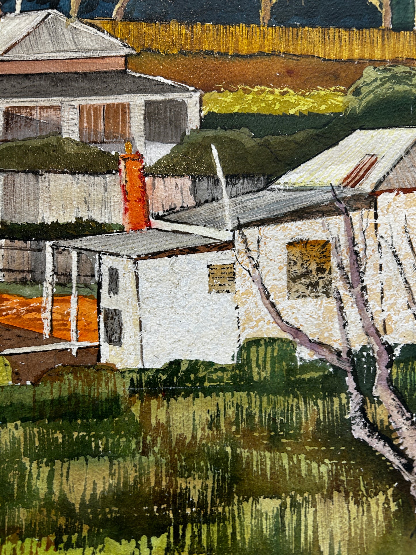 Buildings at Broken Hill By Desmond Rayner