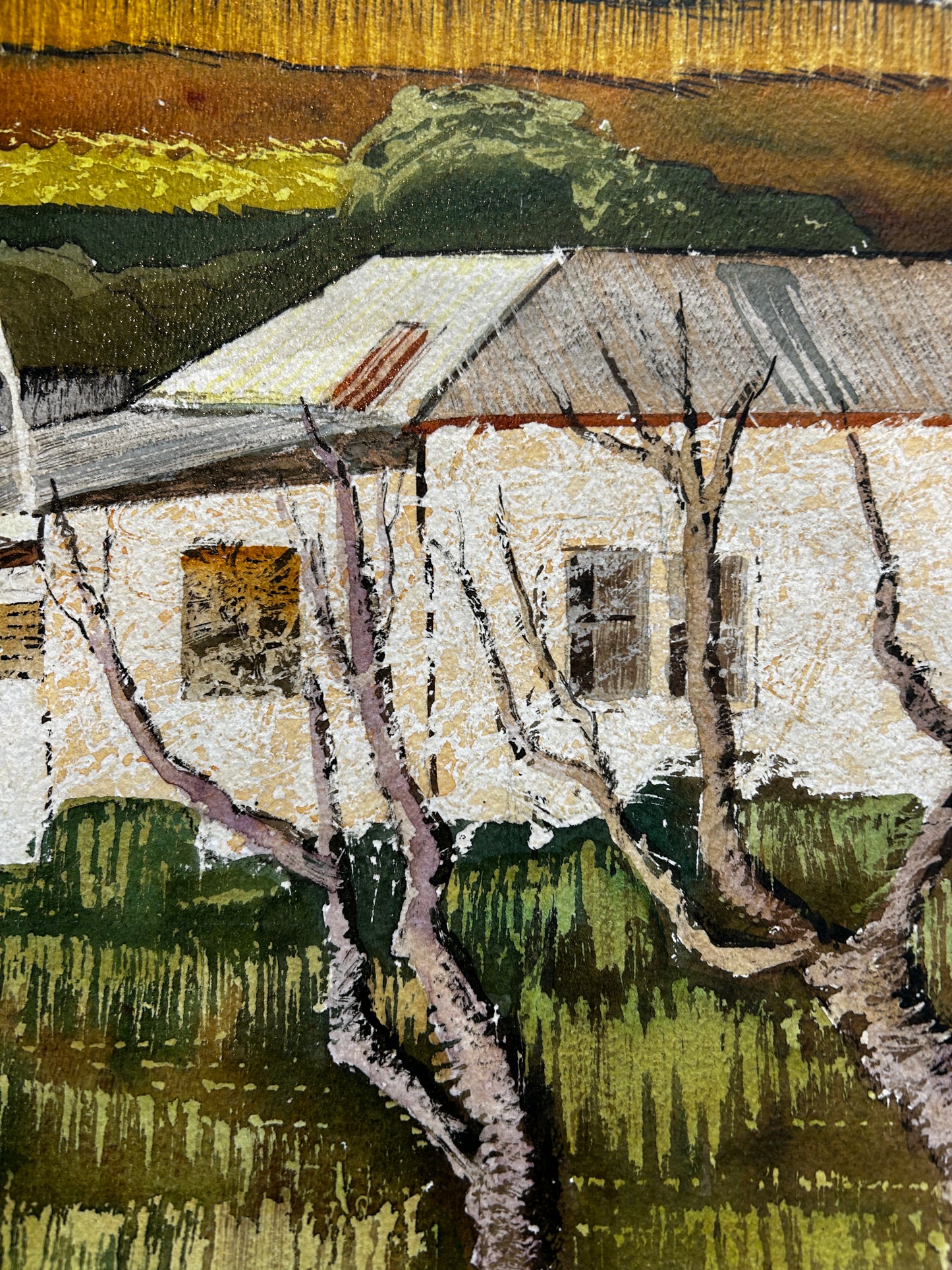 Buildings at Broken Hill By Desmond Rayner