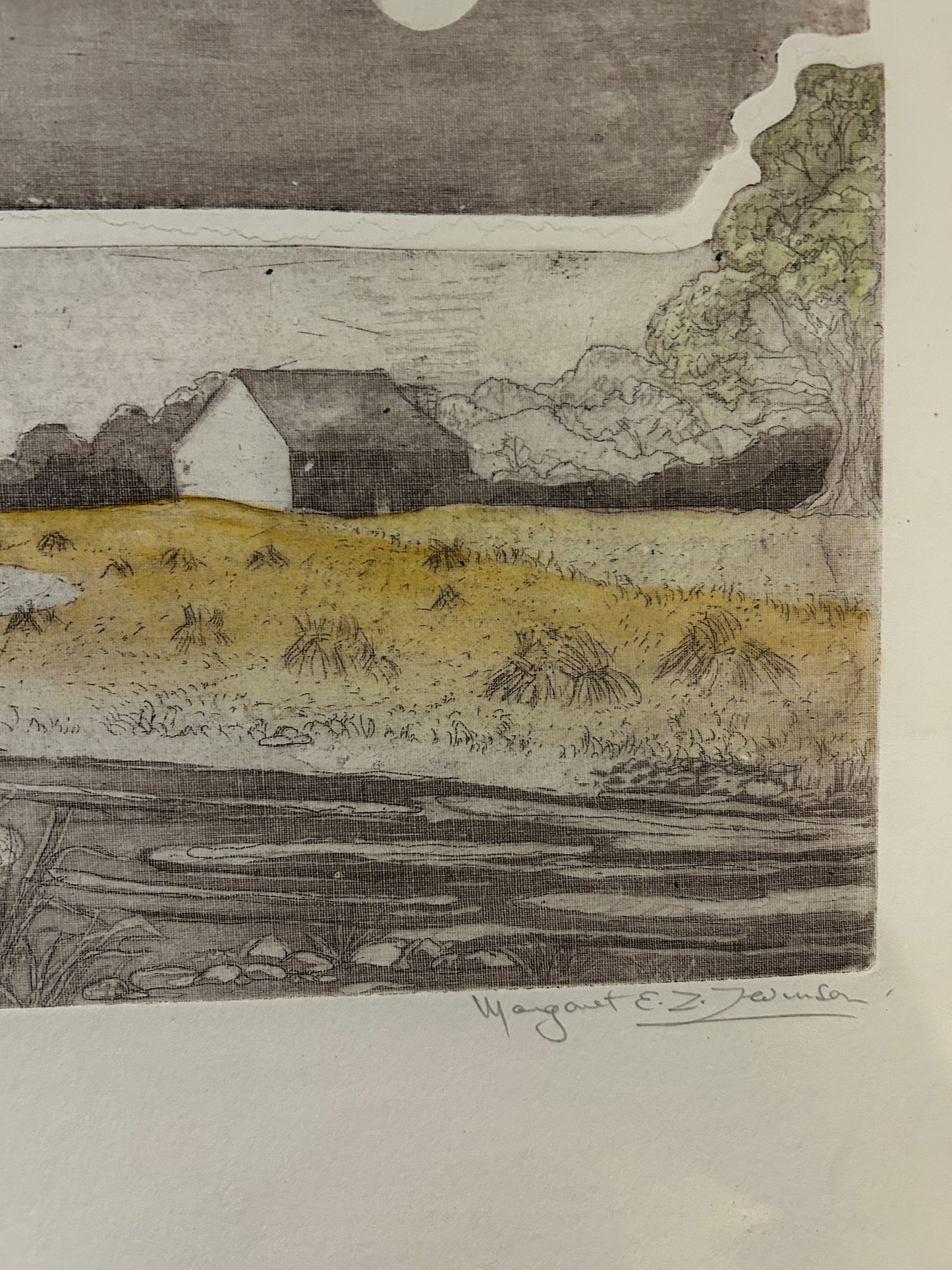 Dorset Farmhouse II by the British Artist Margaret Estelle Zelda Levinson