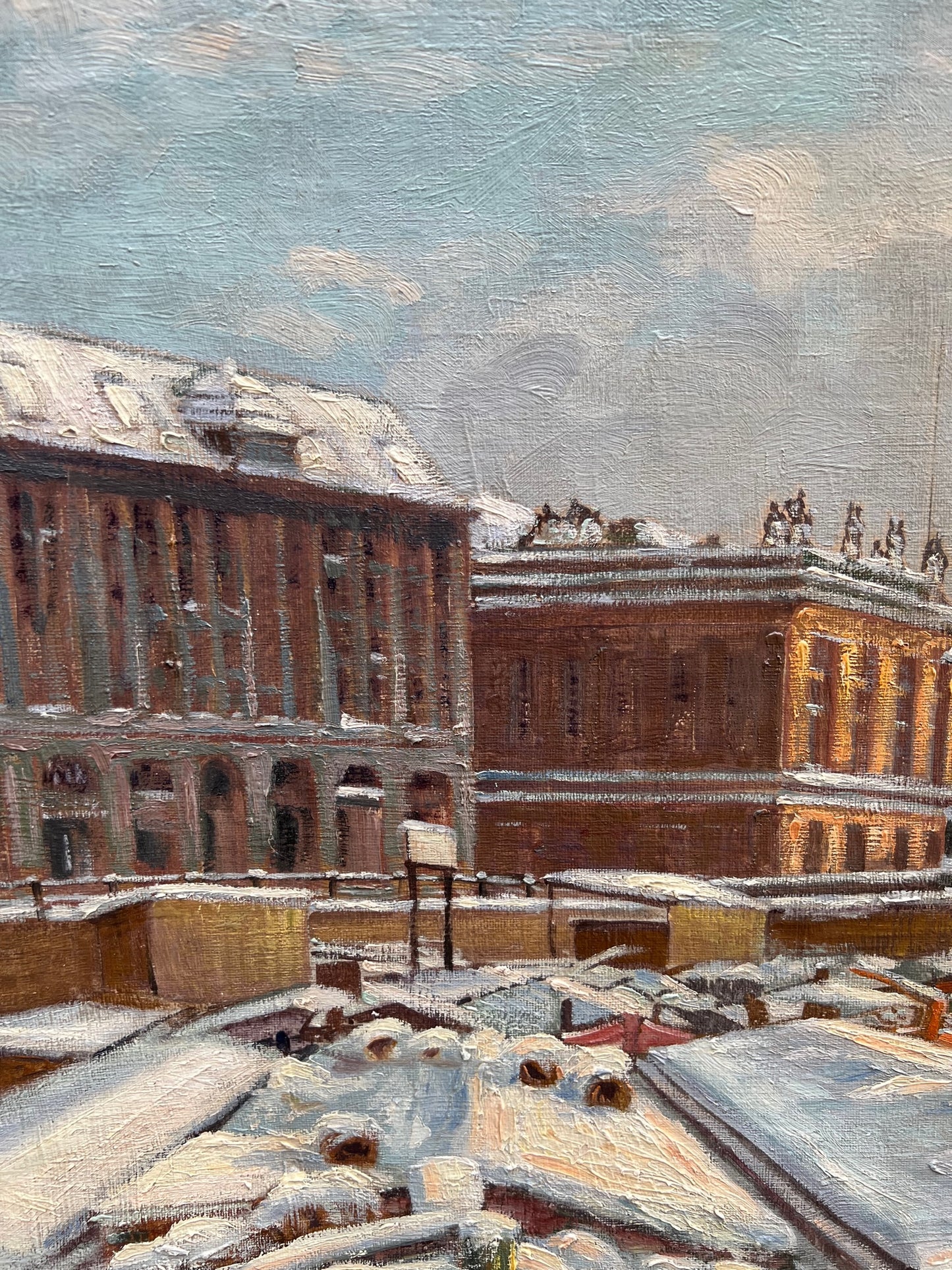 C1930s Oil on Canvas by Abraham Neumann (1873 – 1942) Berlin Cathedral