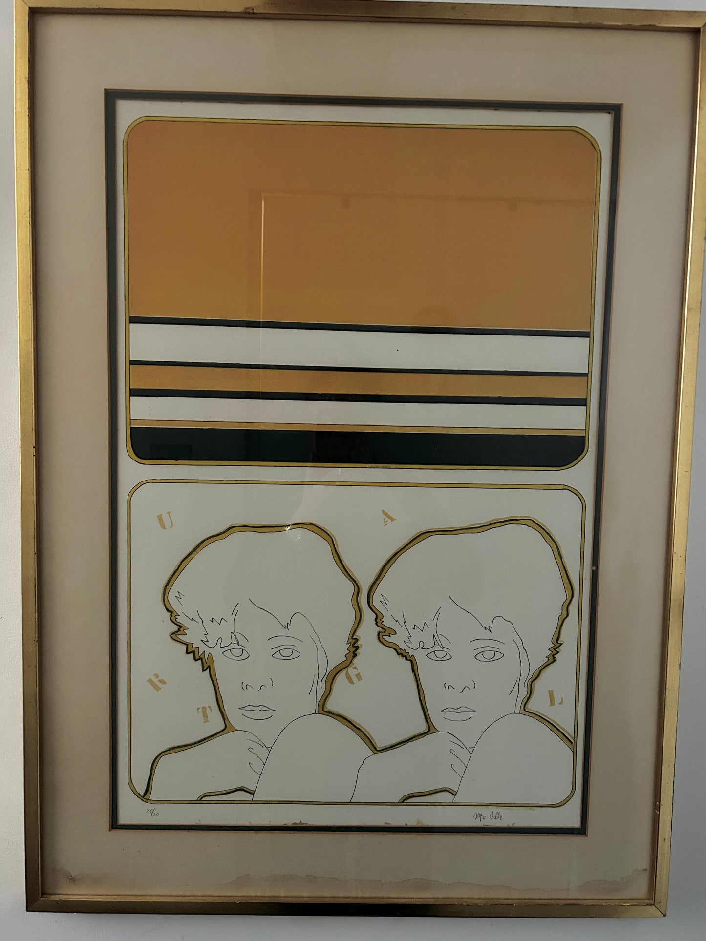 Signed and Numbered Lithograph by the Renowned Design Artist Mario Villa