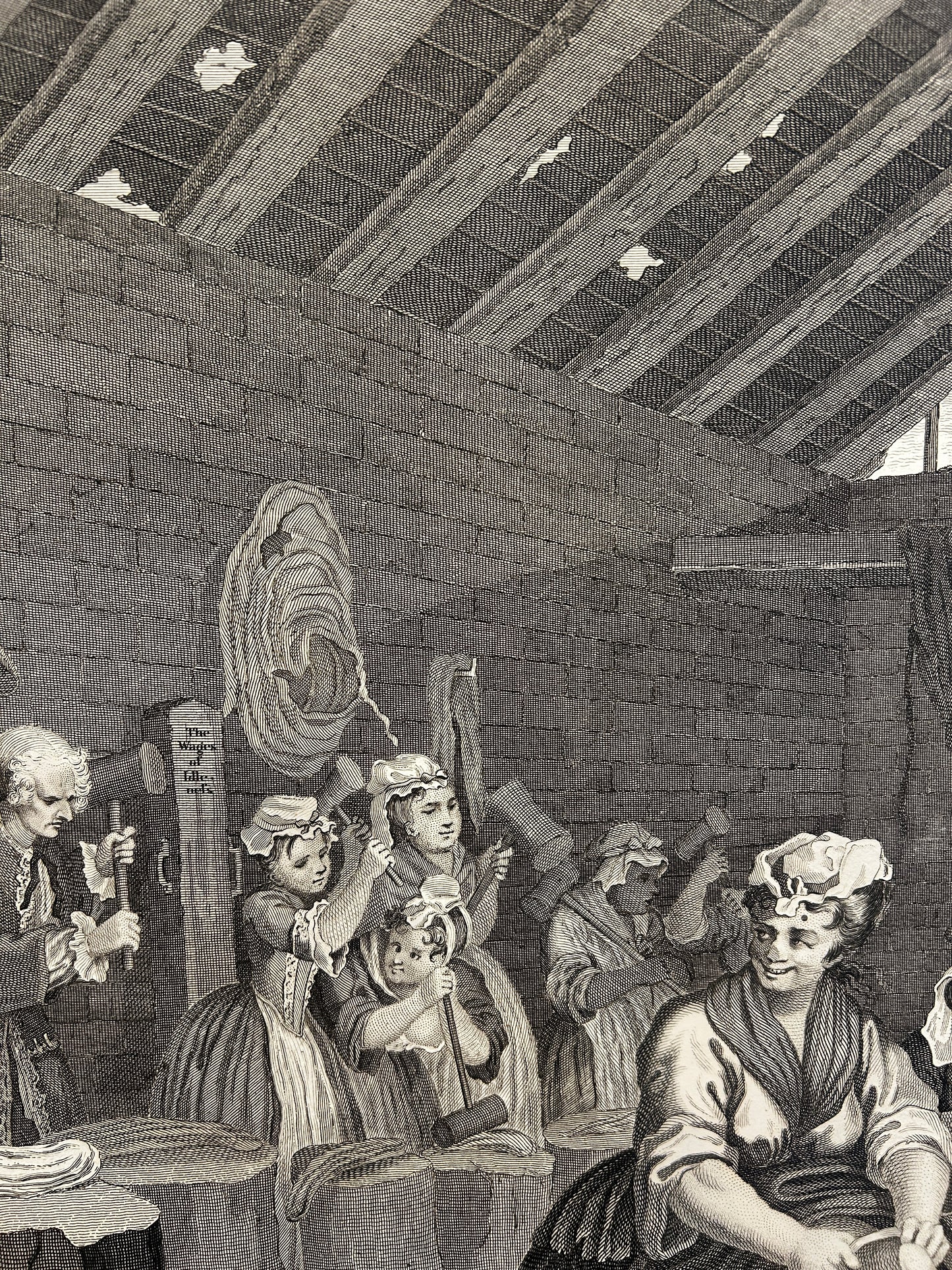 18th Century "The Harlot's Progress" From the Series of the Set of Six Antique Engravings, William Hogarth,