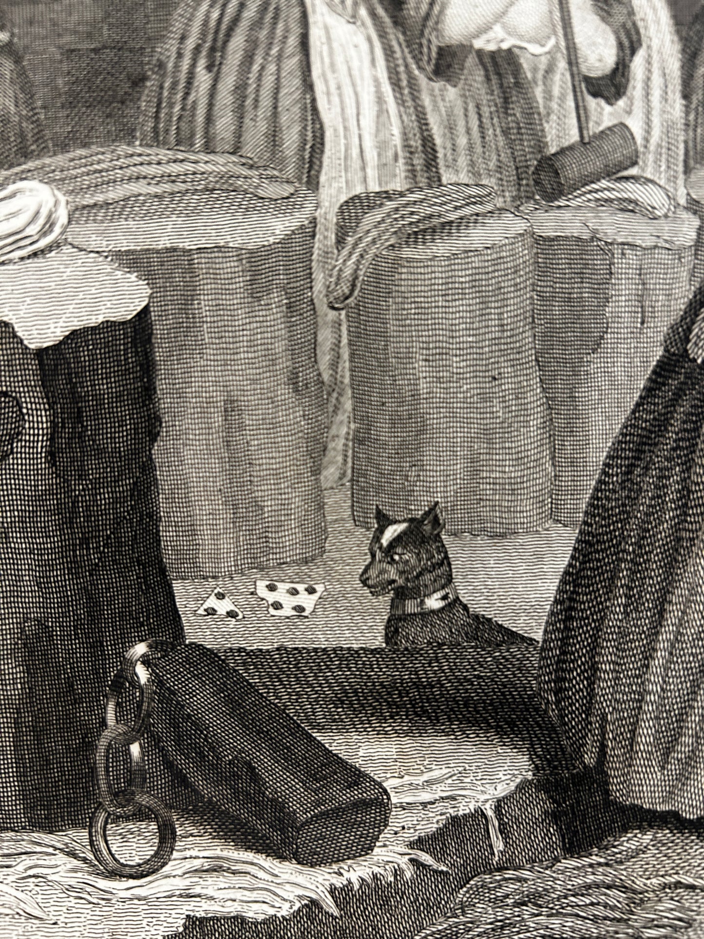 18th Century "The Harlot's Progress" From the Series of the Set of Six Antique Engravings, William Hogarth,