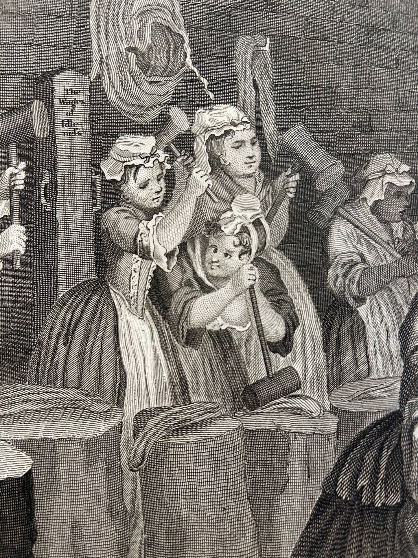 18th Century "The Harlot's Progress" From the Series of the Set of Six Antique Engravings, William Hogarth,