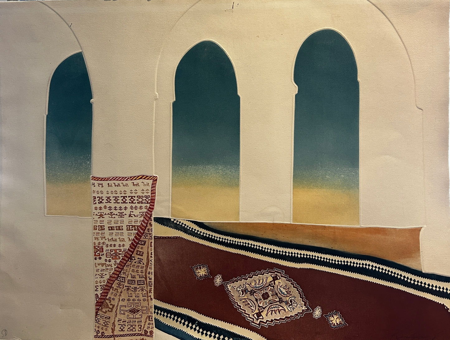 Rima Farah Limited Edition Embossed Signed Etching