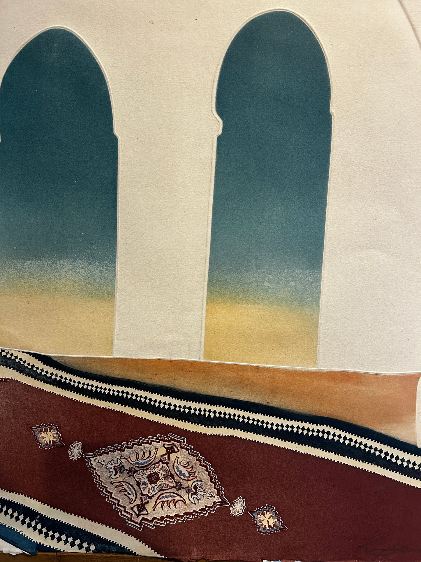 Rima Farah Limited Edition Embossed Signed Etching