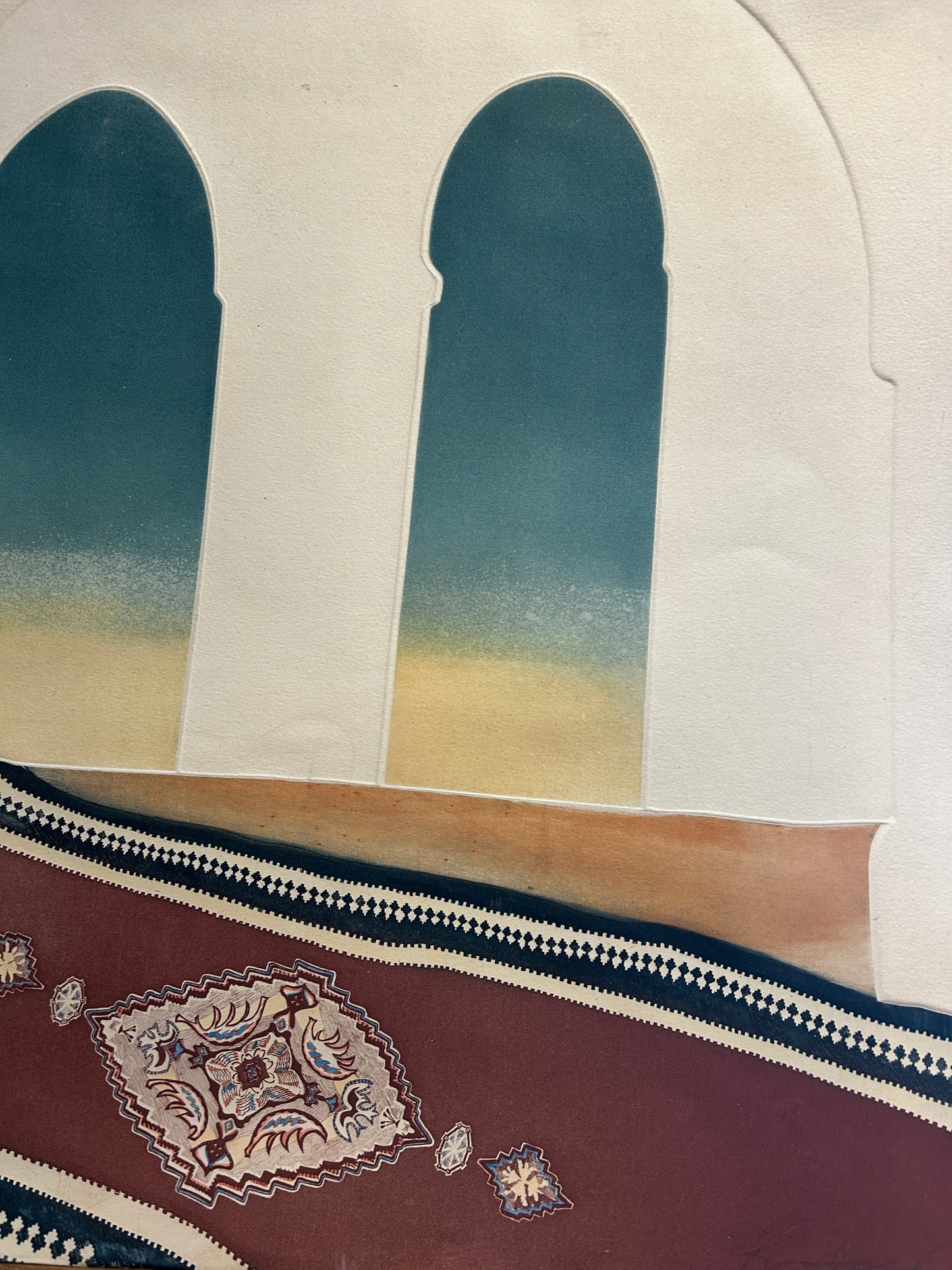 Rima Farah Limited Edition Embossed Signed Etching