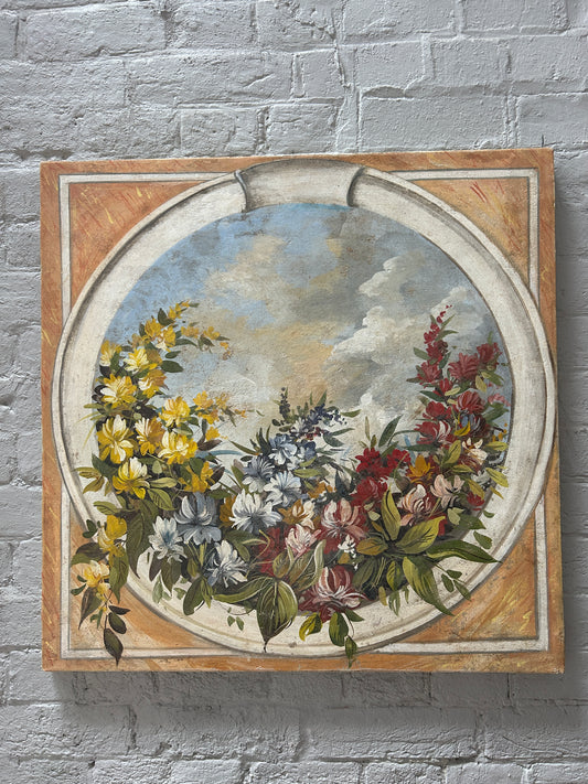 Trompe l'oeil floreale