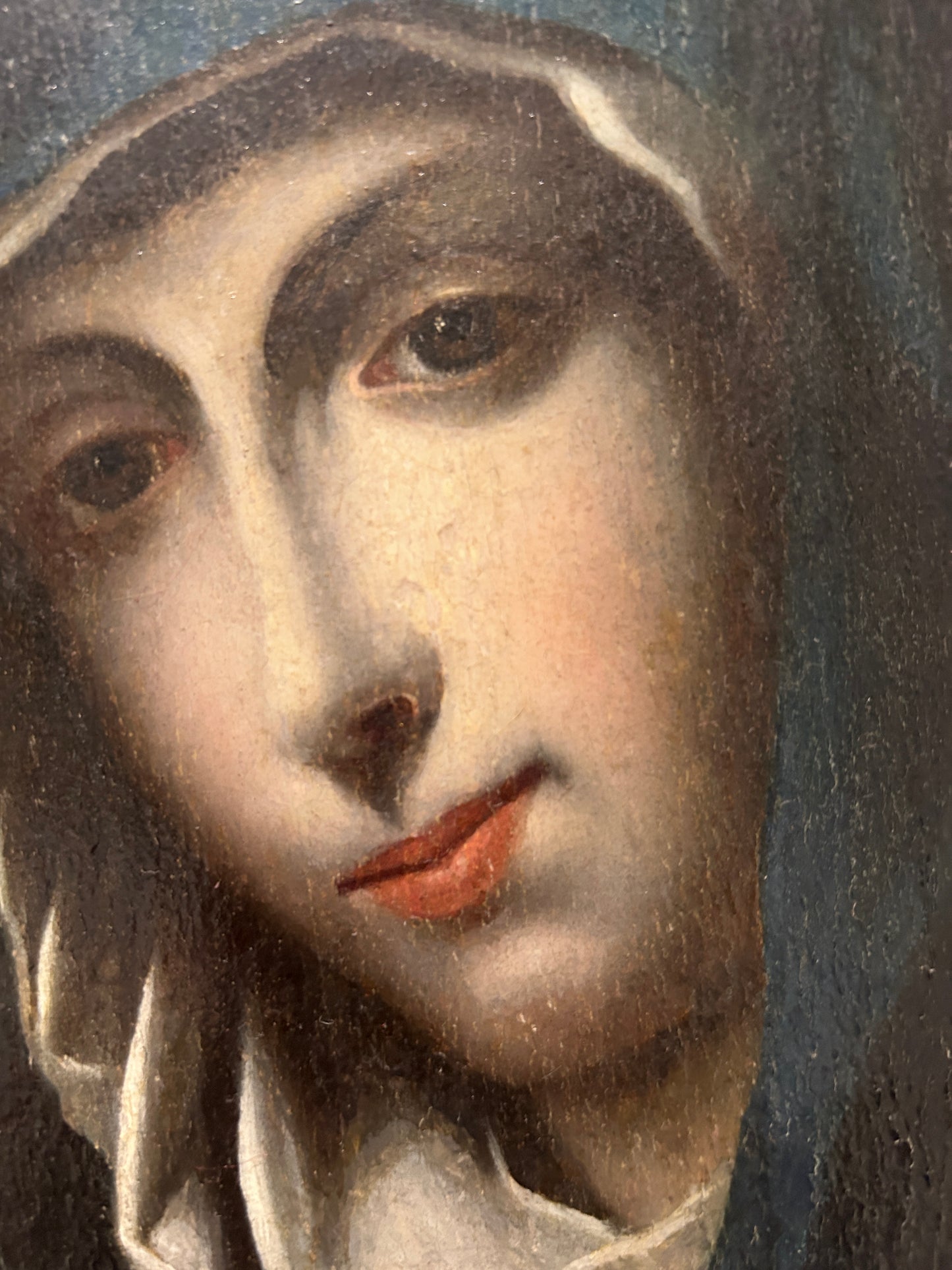 The Virgin Mary  Oil on Panel (18th century or earlier)