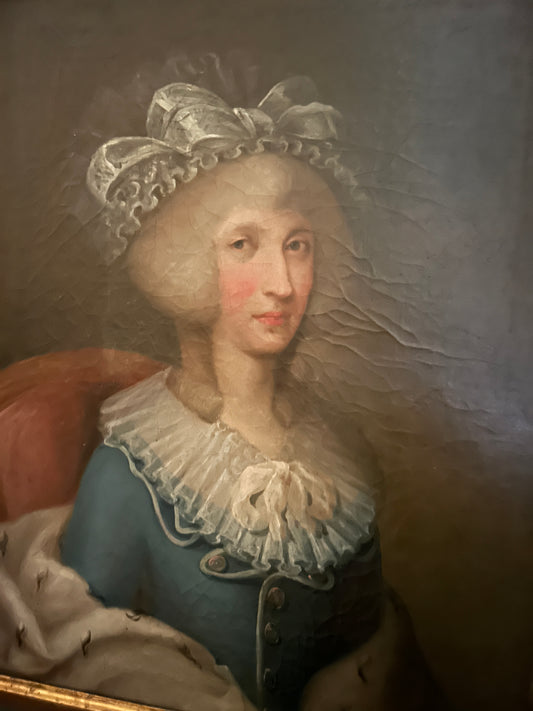 Ritratto femminile di una famiglia reale francese del XVIII sec