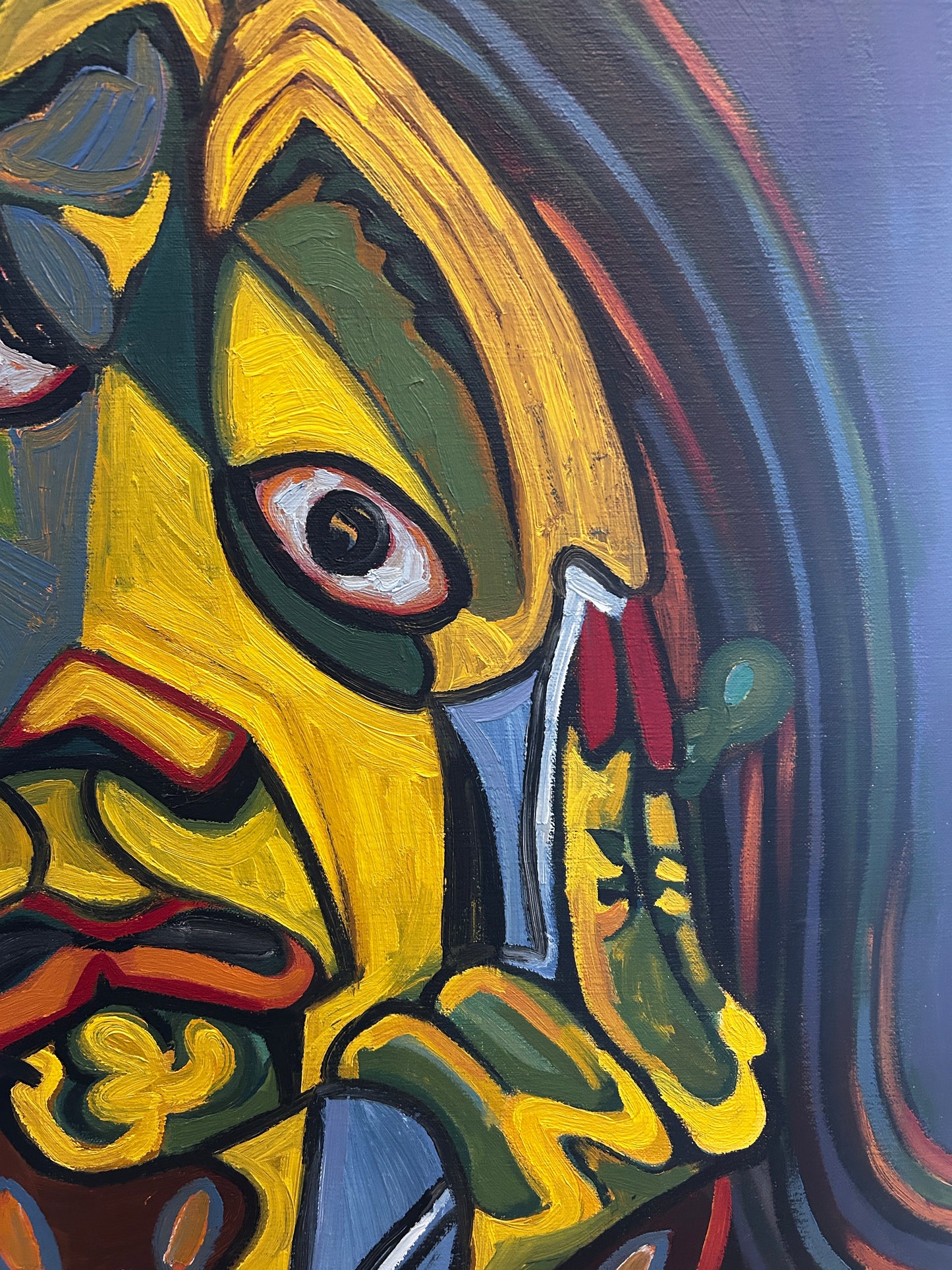 Picasso-esuqe Portrait oil on Canvas